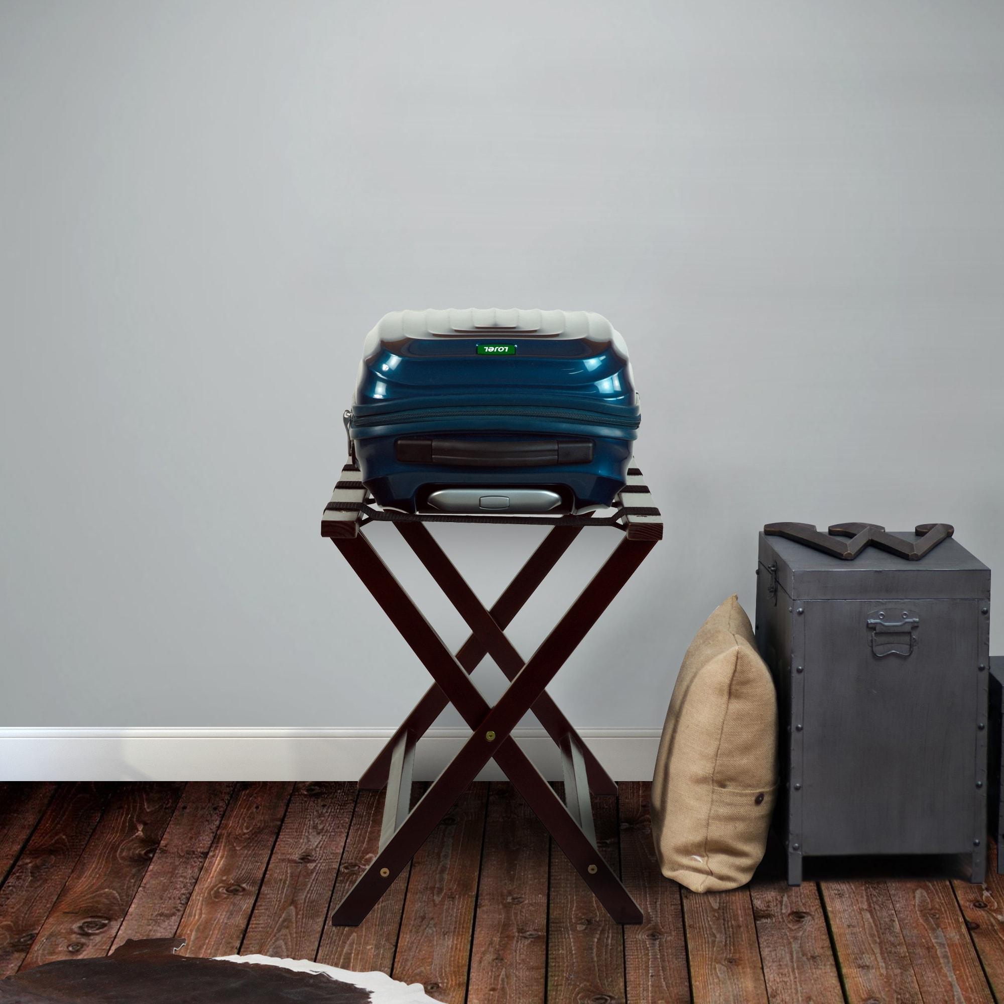 ROTSEN FURNITURE LLC. Heavy Duty Solid Wood Extra Wide Luggage Rack
