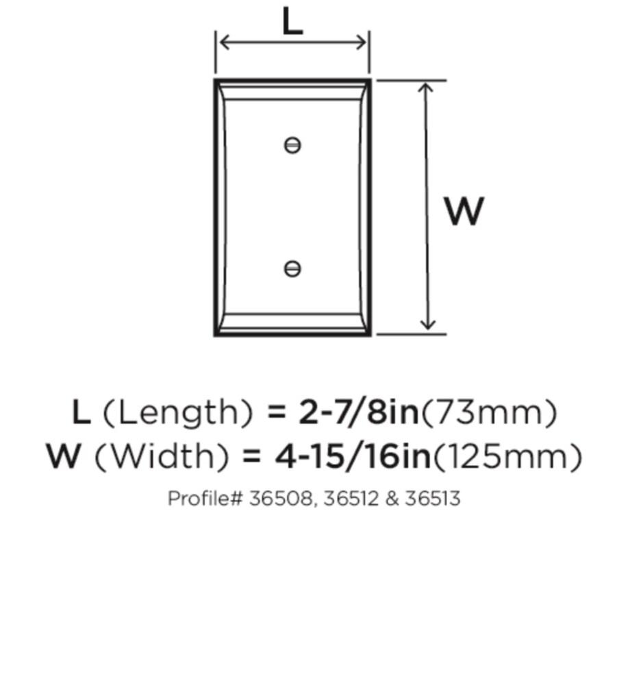 Amerock Candler Decorative Outlet Cover