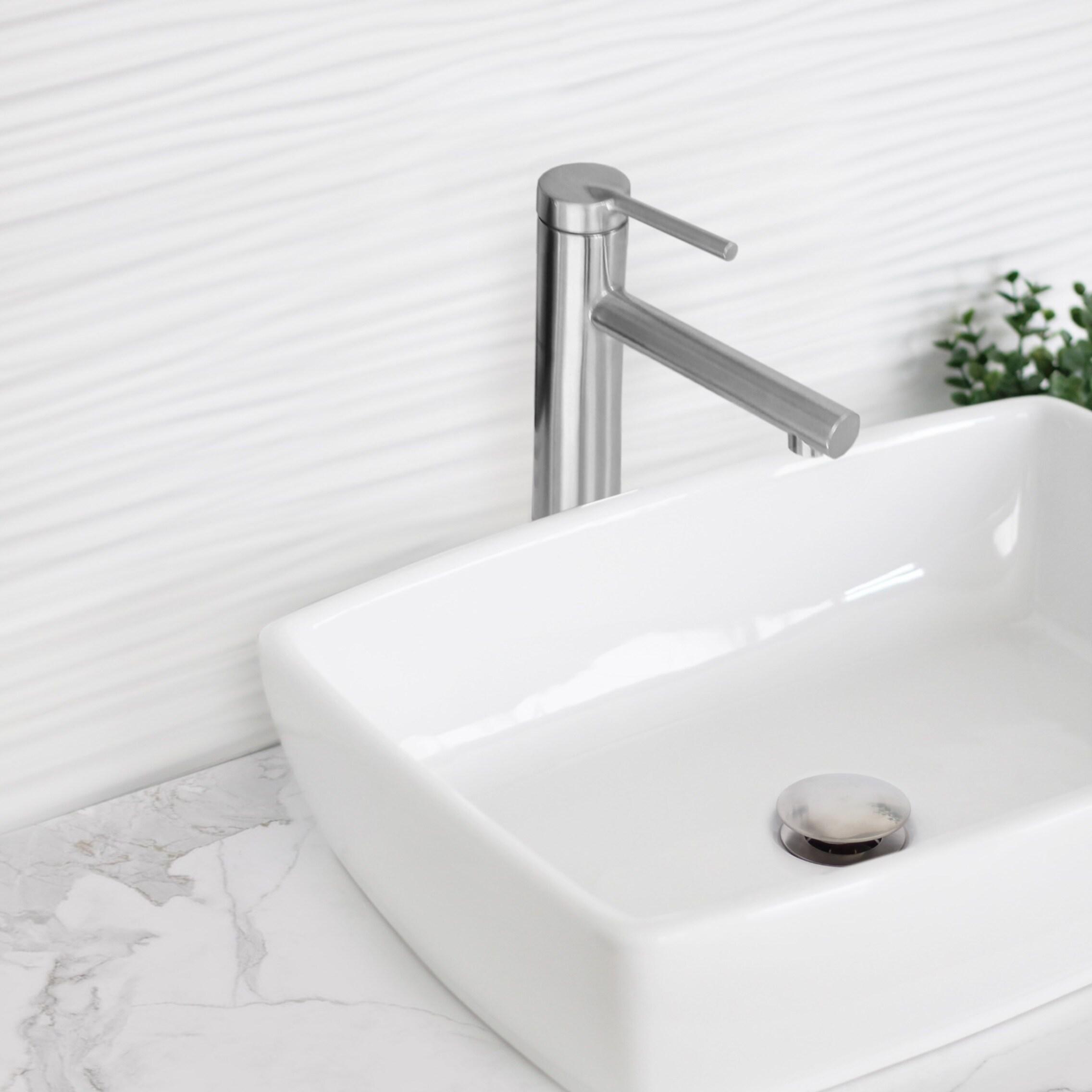 Stylish Aura Carol One-Handle Vessel Bathroom Faucet