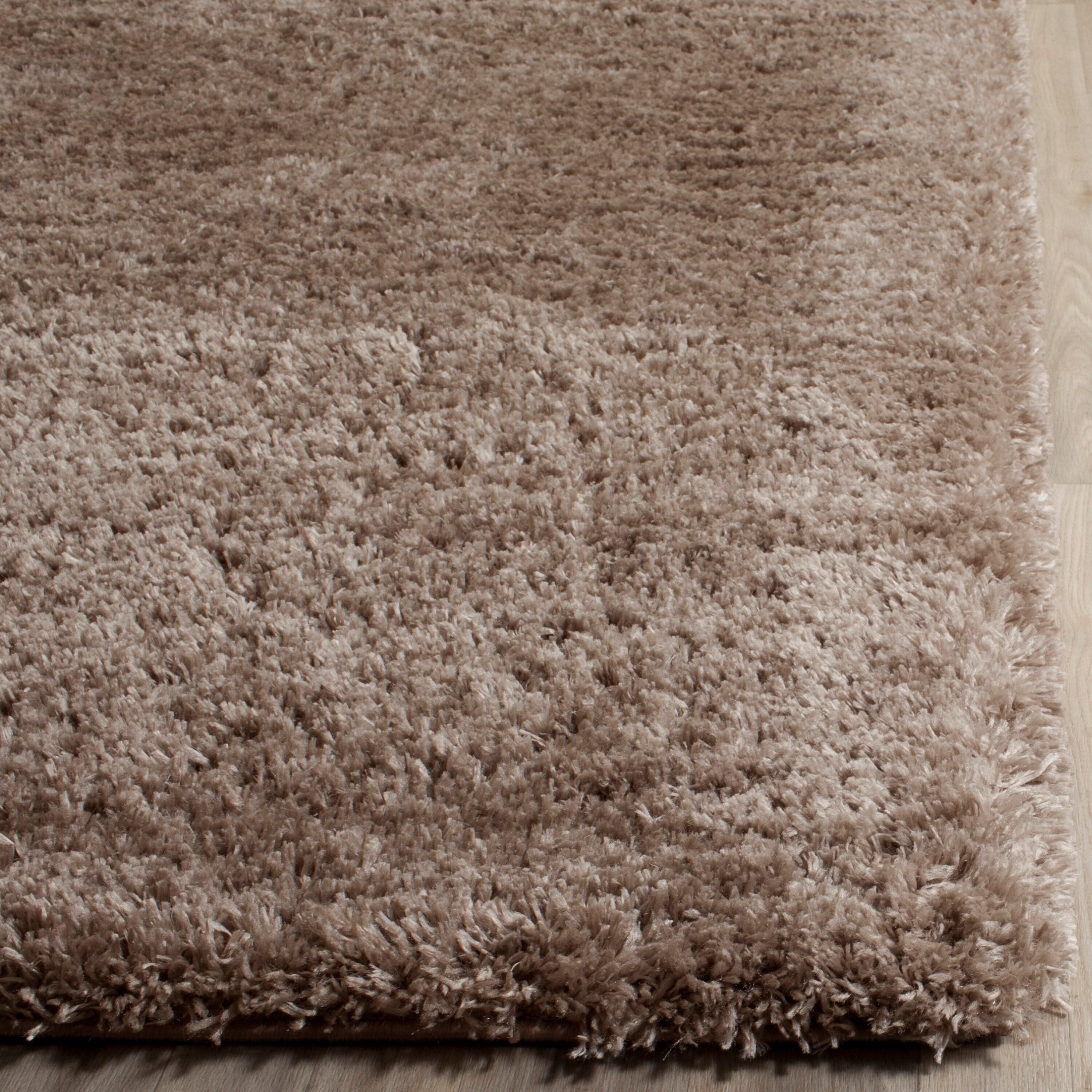 Indie Shag SGI320 Power Loomed Area Rug - Mushroom - 4'x4' - Safavieh.