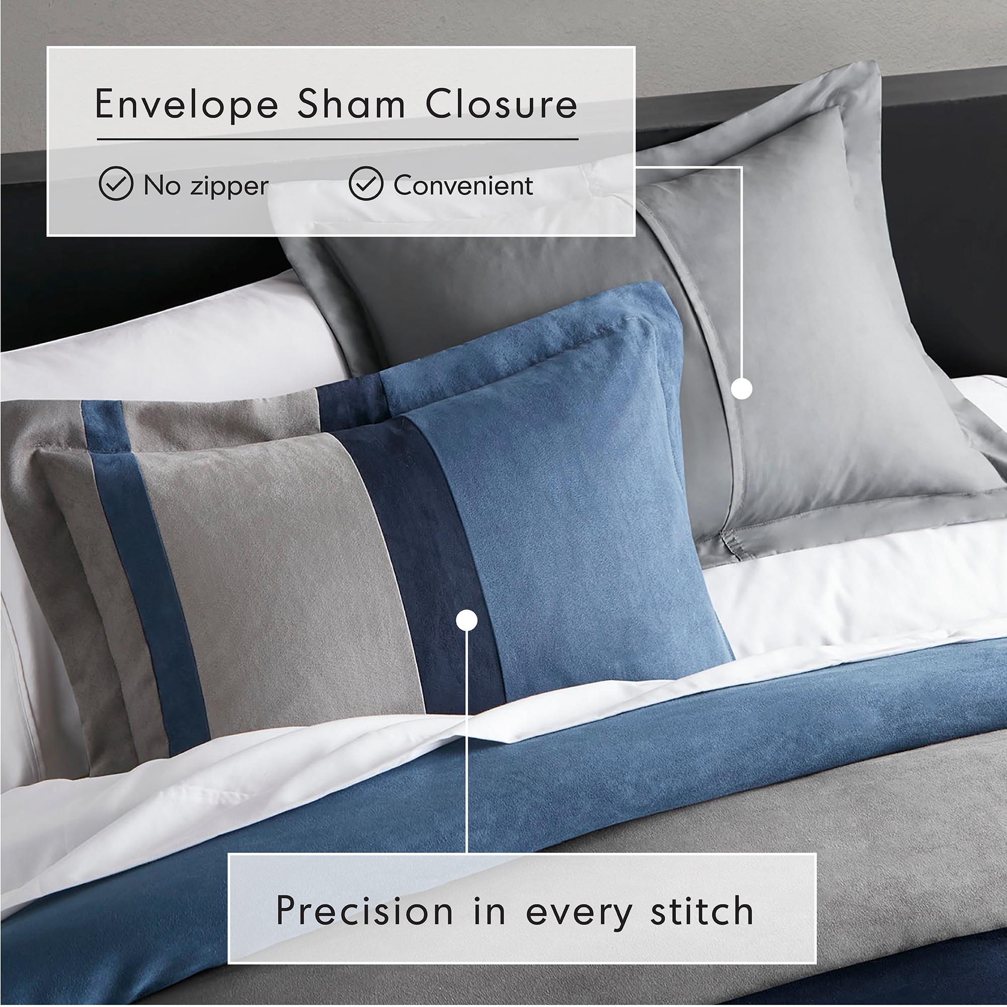 Luxe Quilted Comforter Set Modern Transitional Design, All Season Down Alternative Warm Bedding Matching Shams, Bedskirt, Decorative Pillow,Cal King