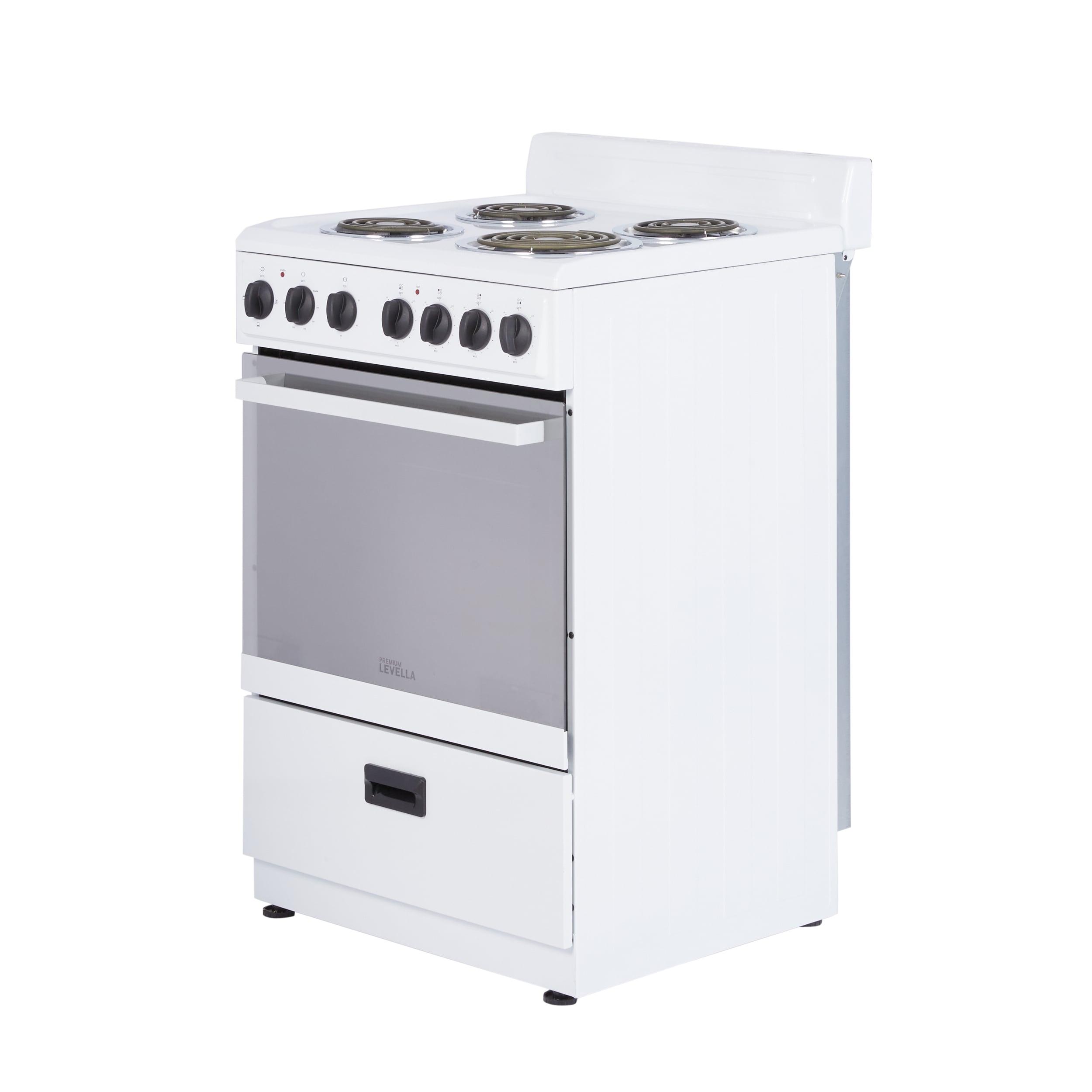 Premium Levella 24" 2.7 Cubic Feet Smart Electric Free Standing Range with 4 Burners