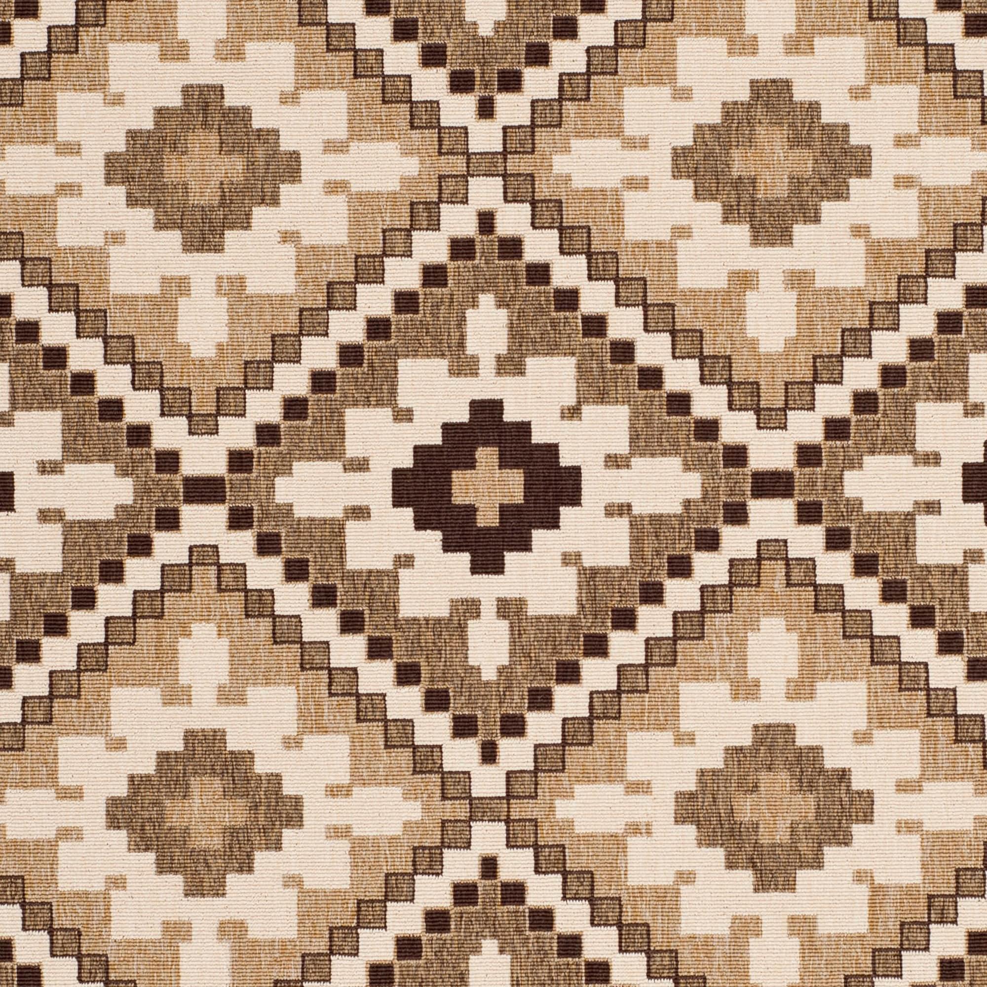 Veranda VER096 Power Loomed Indoor and Outdoor Accent Rug - Creme/Brown - 2'7"x5' - Safavieh.
