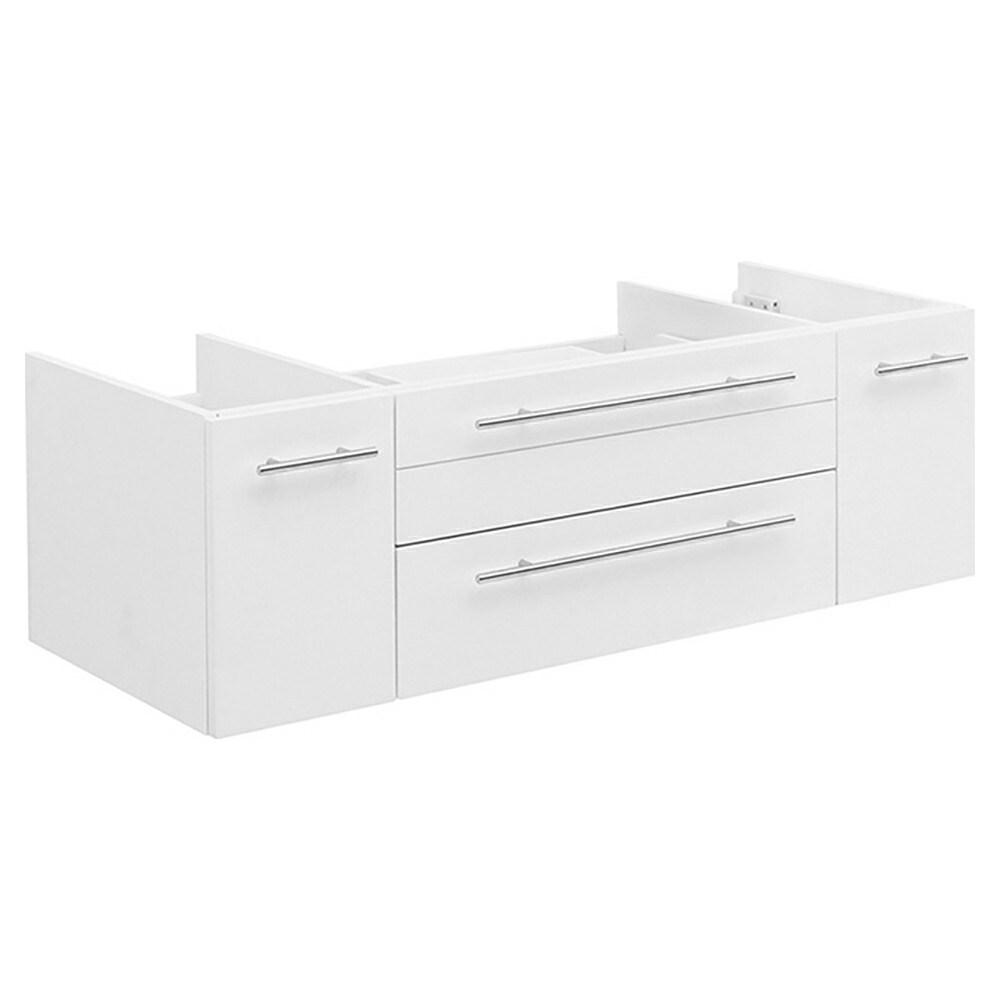 Fresca Lucera 47" Wall Mount Single Vessel Sink Bathroom Vanity Base Only (Top & Sink Not Included)