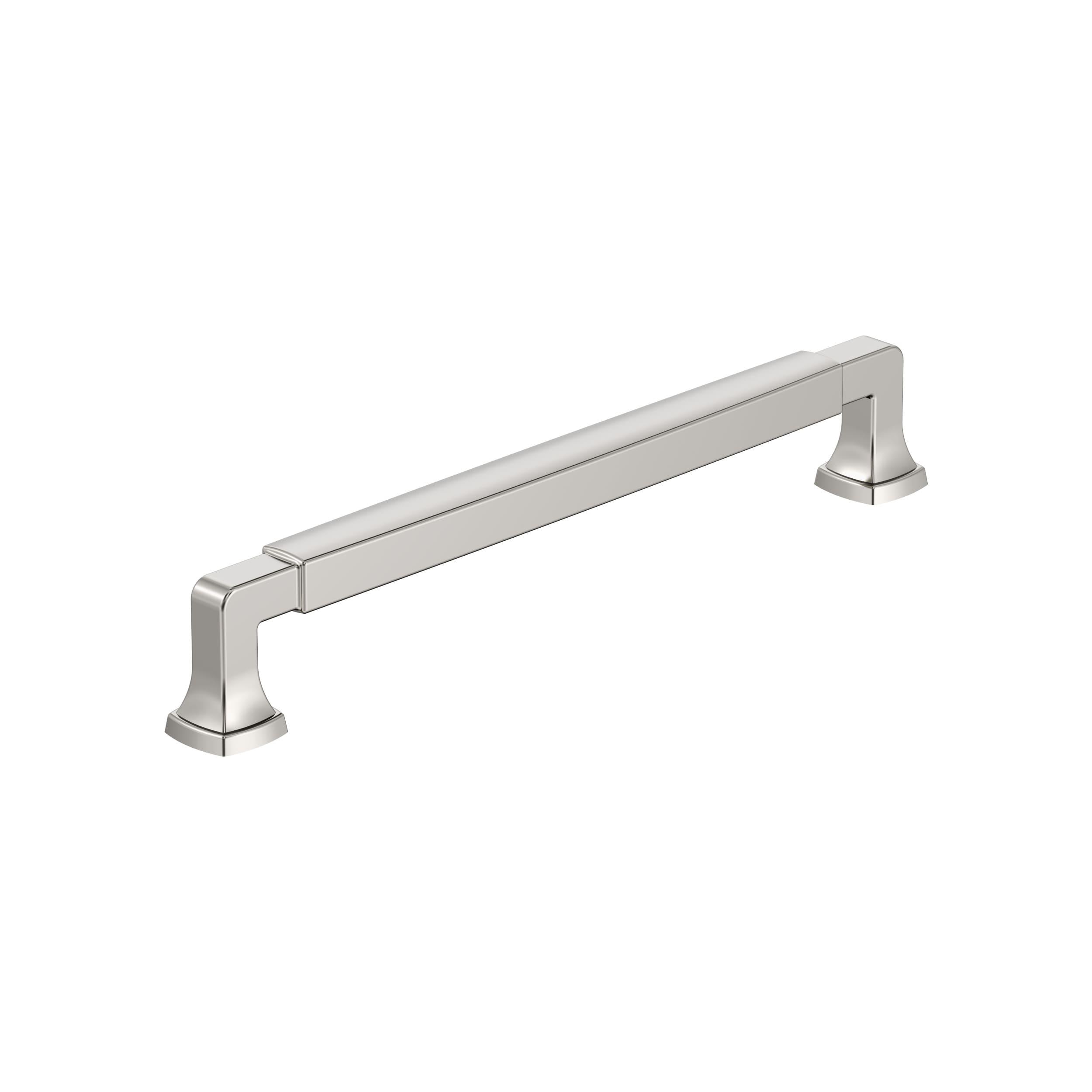 Amerock Stature 7-9/16 inch (192mm) Center-to-Center Polished Nickel Cabinet Pull