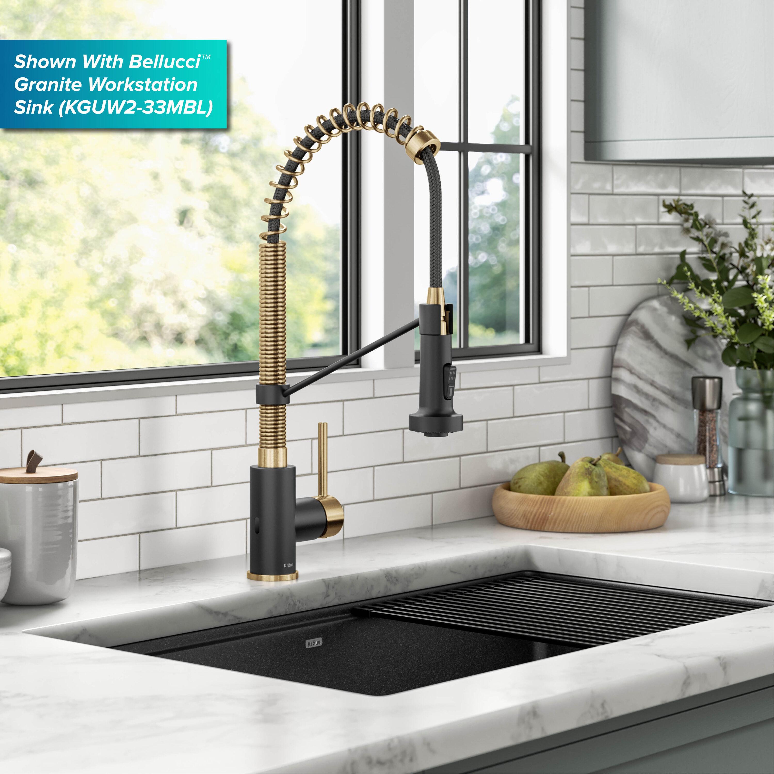 Kraus Bolden Touchless Sensor Commercial Style 2-Function Single Handle Pull-Down Kitchen Faucet