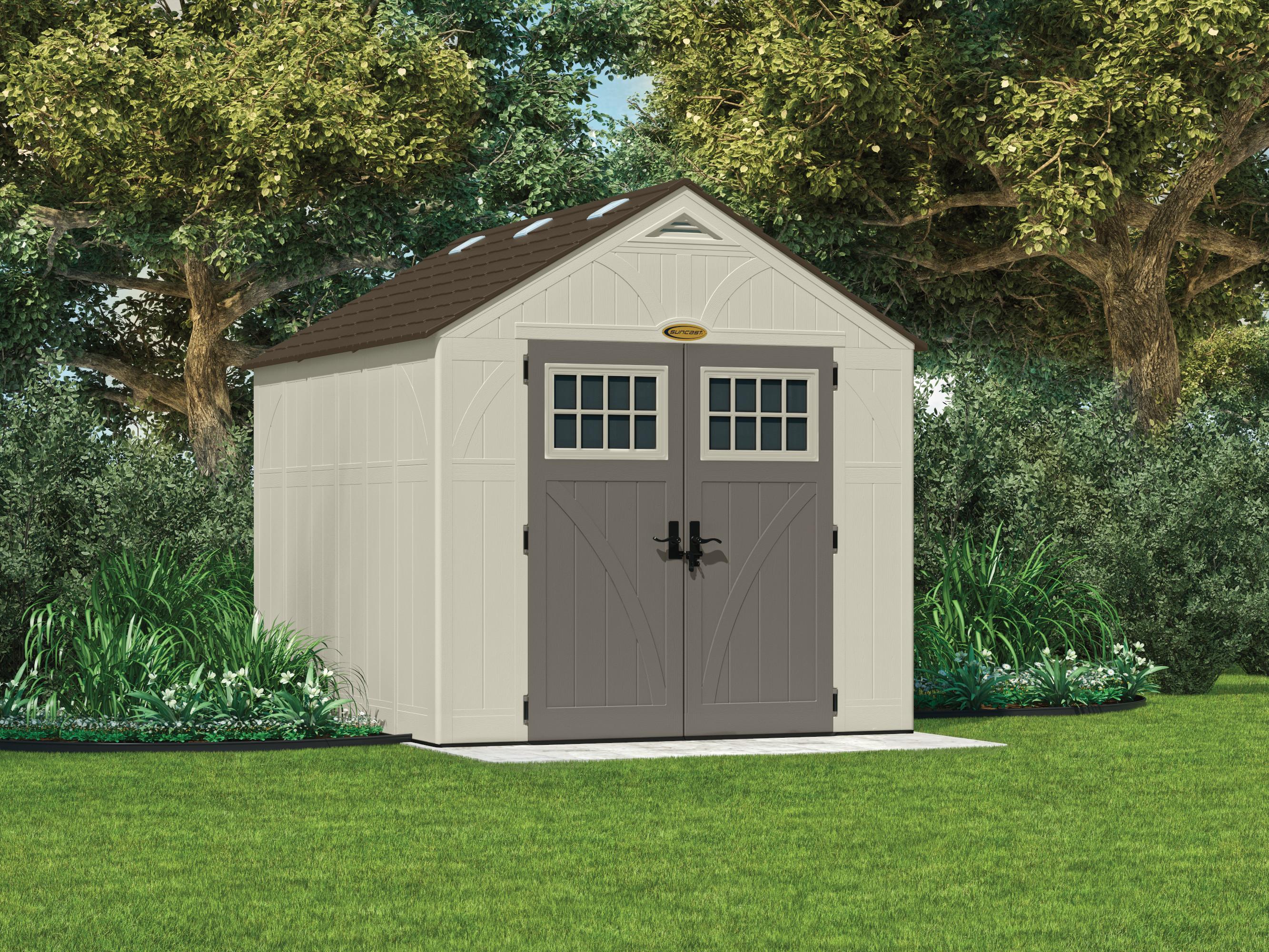 Suncast Suncast Outdoor Vanilla Resin Storage Shed