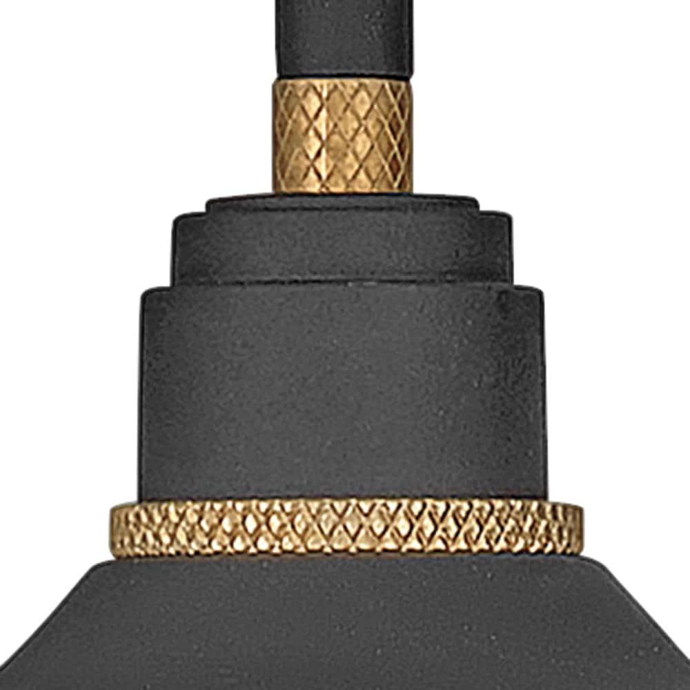 1 Light Small Outdoor Gooseneck Barn Light Traditional And Industrial Style 9.5 Inch Wide By 9.25 Inch High-Textured Black Finish Hinkley Lighting