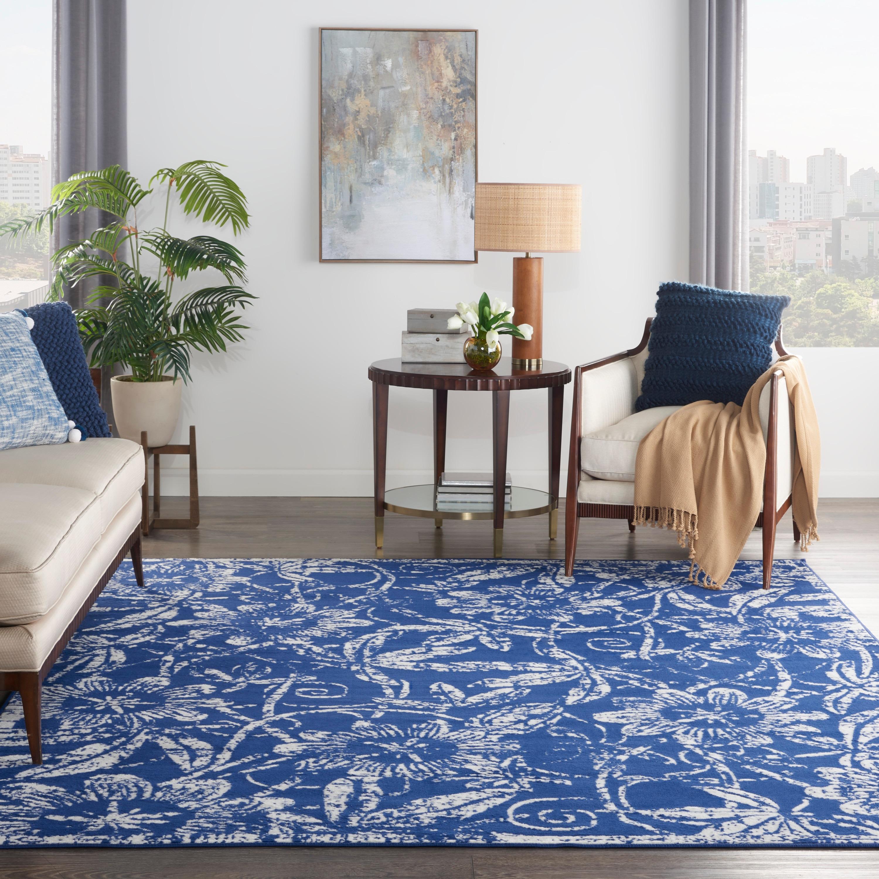 Nourison Whimsicle WHS05 Indoor only Area Rug - Navy 7' x 10'