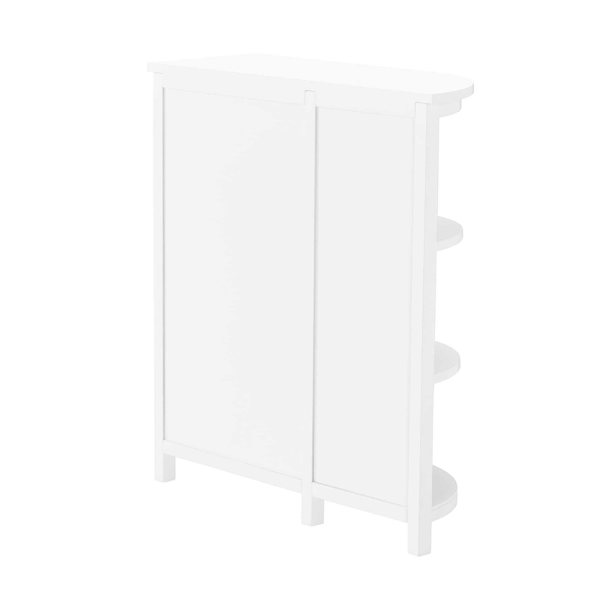 Dover Deluxe Storage Cabinet with Shelving White - Alaterre Furniture