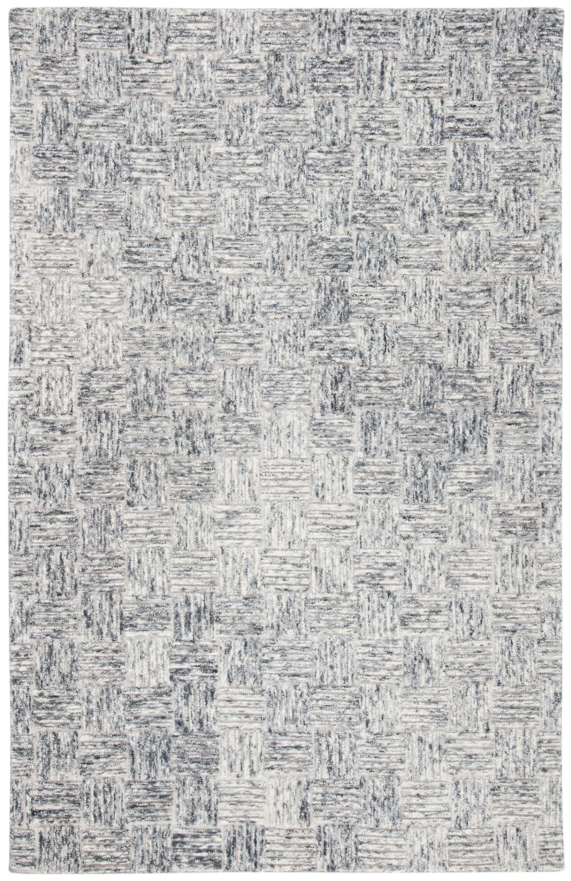 Micro-Loop MLP976 Hand Tufted Indoor Area Rug - Grey - 5'x8'- Safavieh