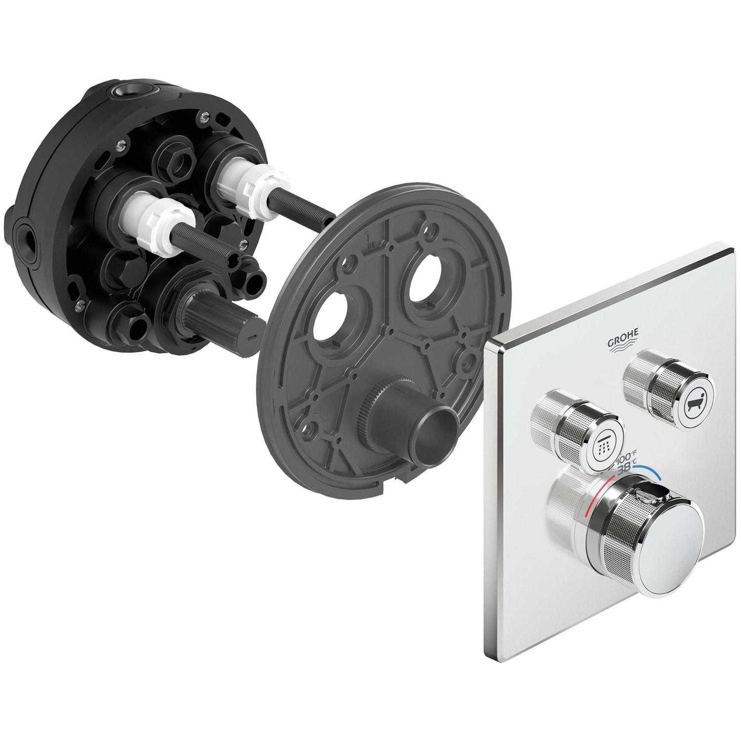 Grohtherm® SmartControl Dual Function Thermostatic Trim with Control Module