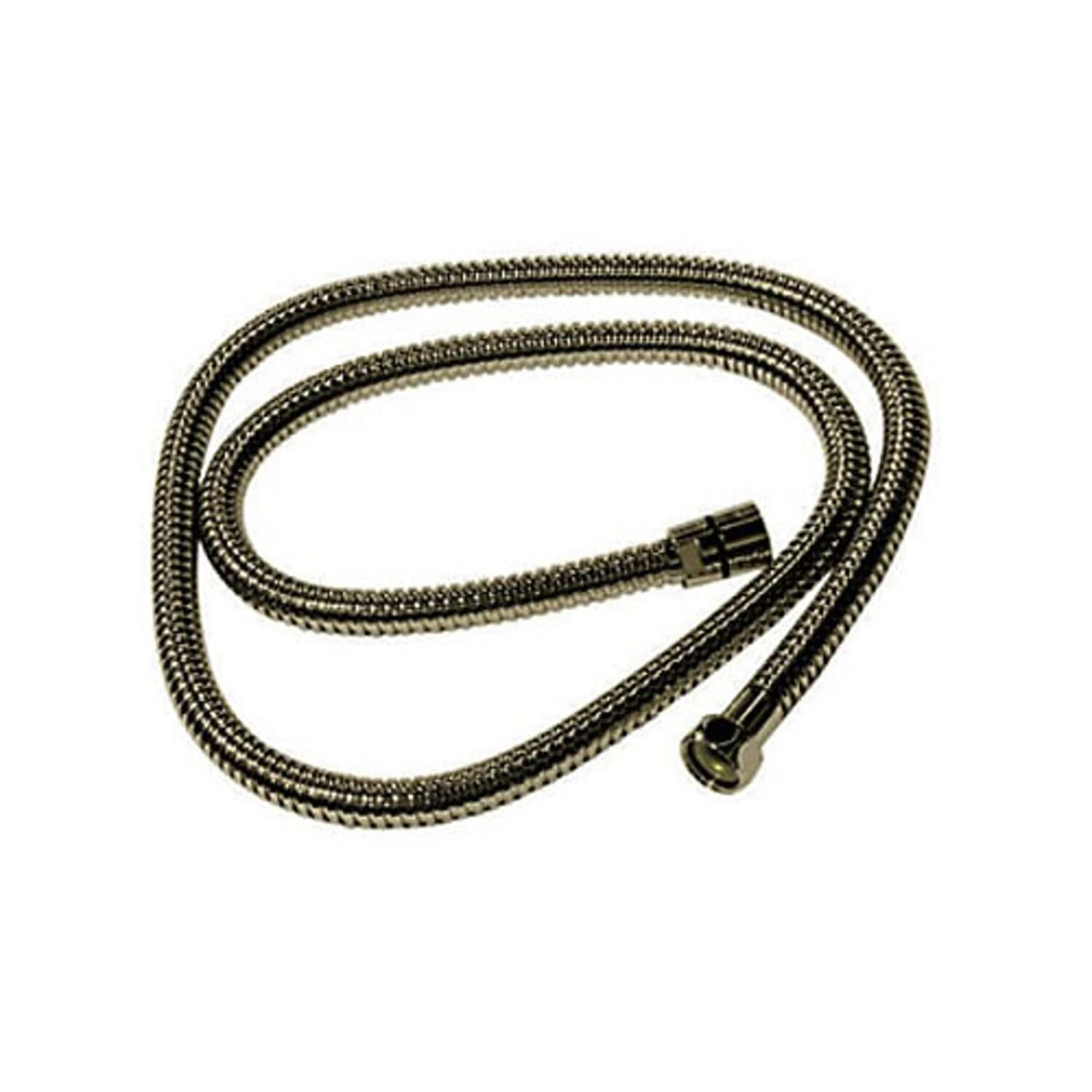 Rohl Flexible Metal Hose 59" Or 1500Mm Standard Length Double Spiral 1/2"F X 1/2"F In Satin Nickel