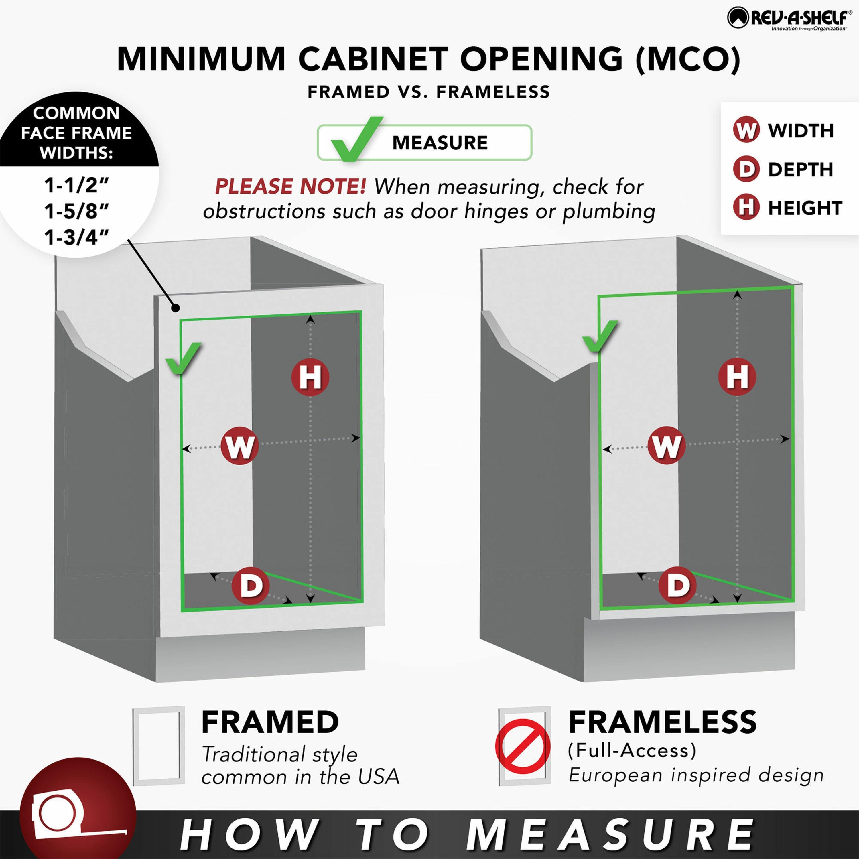 Rev-A-Shelf Pull Out Blind Corner Kitchen Cabinet Organizer