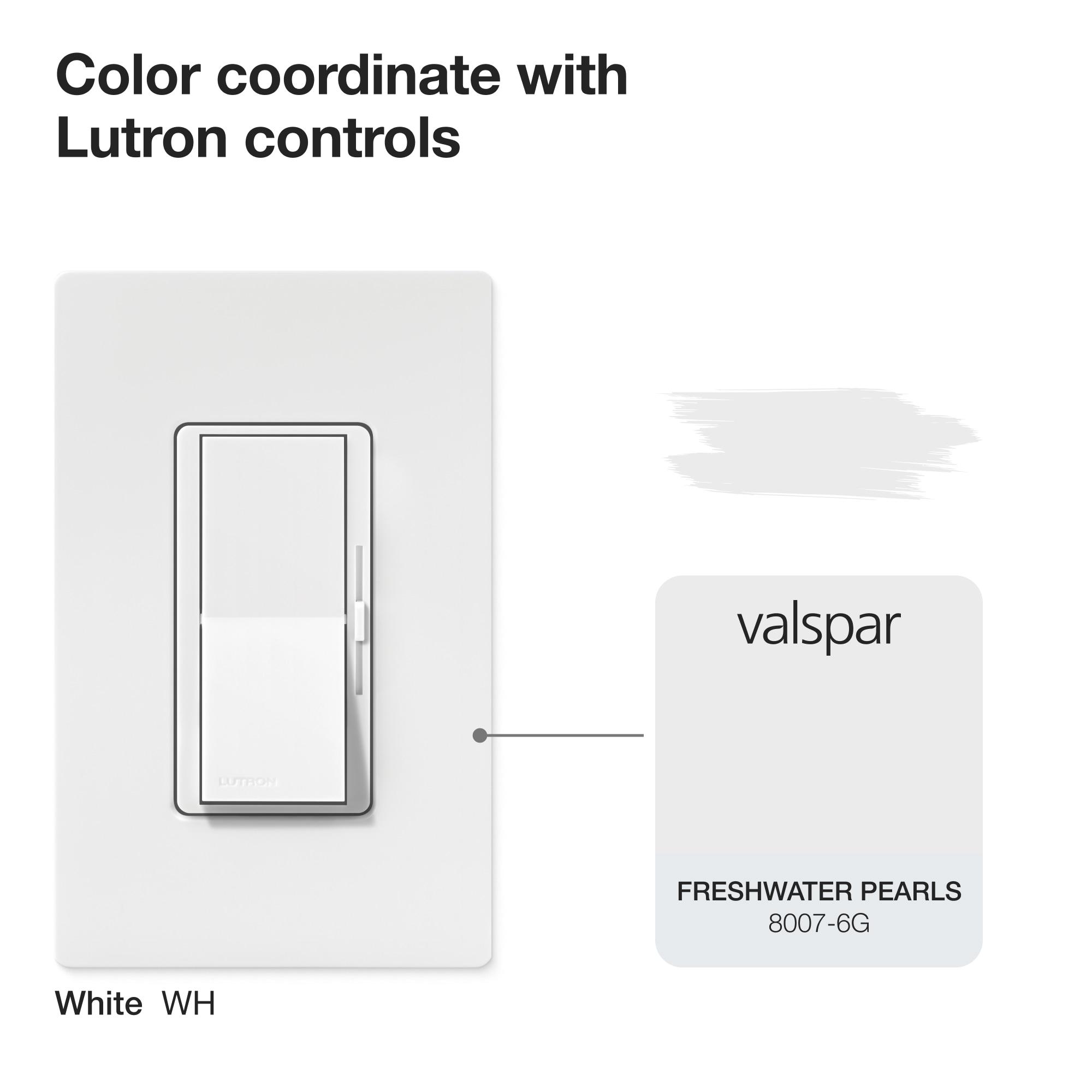 White 2-Gang Screwless Wall Plate for Toggle Switches