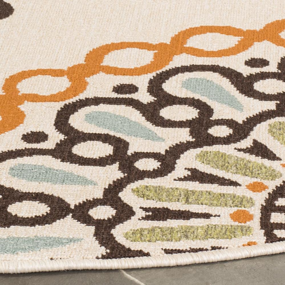 Veranda VER092 Power Loomed Indoor/Outdoor Area Rug - Cream/Terracotta - 8'x11' - Safavieh.