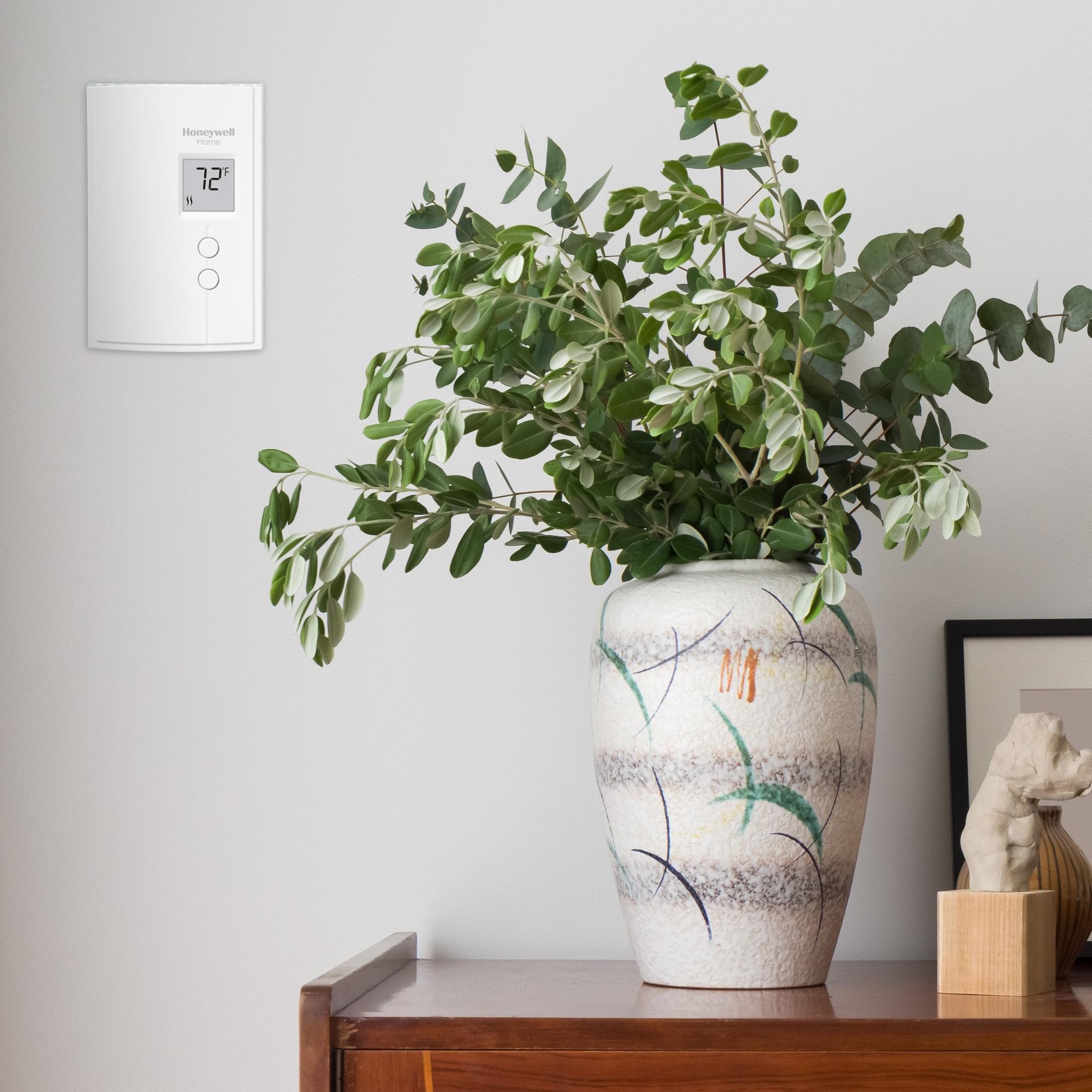 Honeywell Digital Non-Programmable Line Volt Thermostat for Electric Heat, White