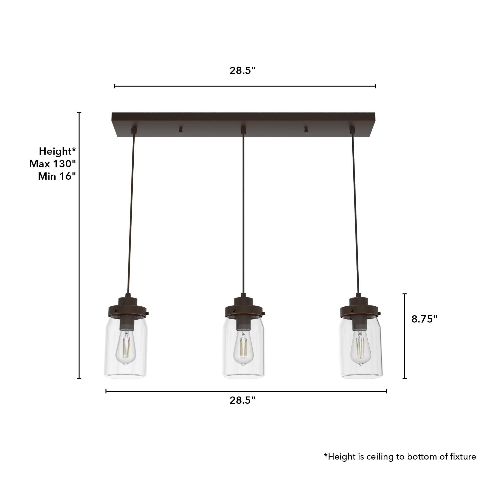 Devon Park 3 - Light Kitchen Island Linear Pendant