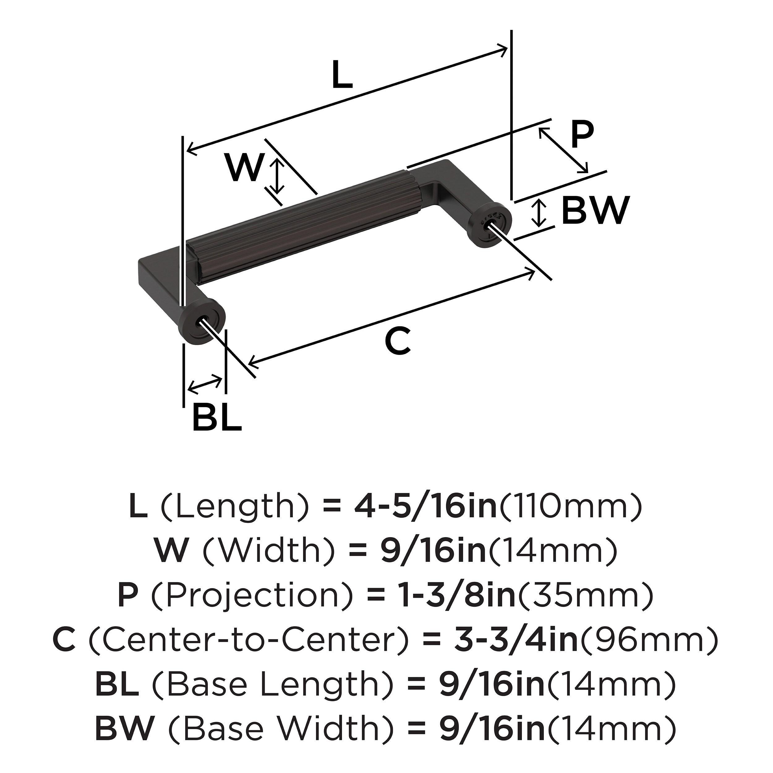 Amerock Center-to-Center Cabinet Pull