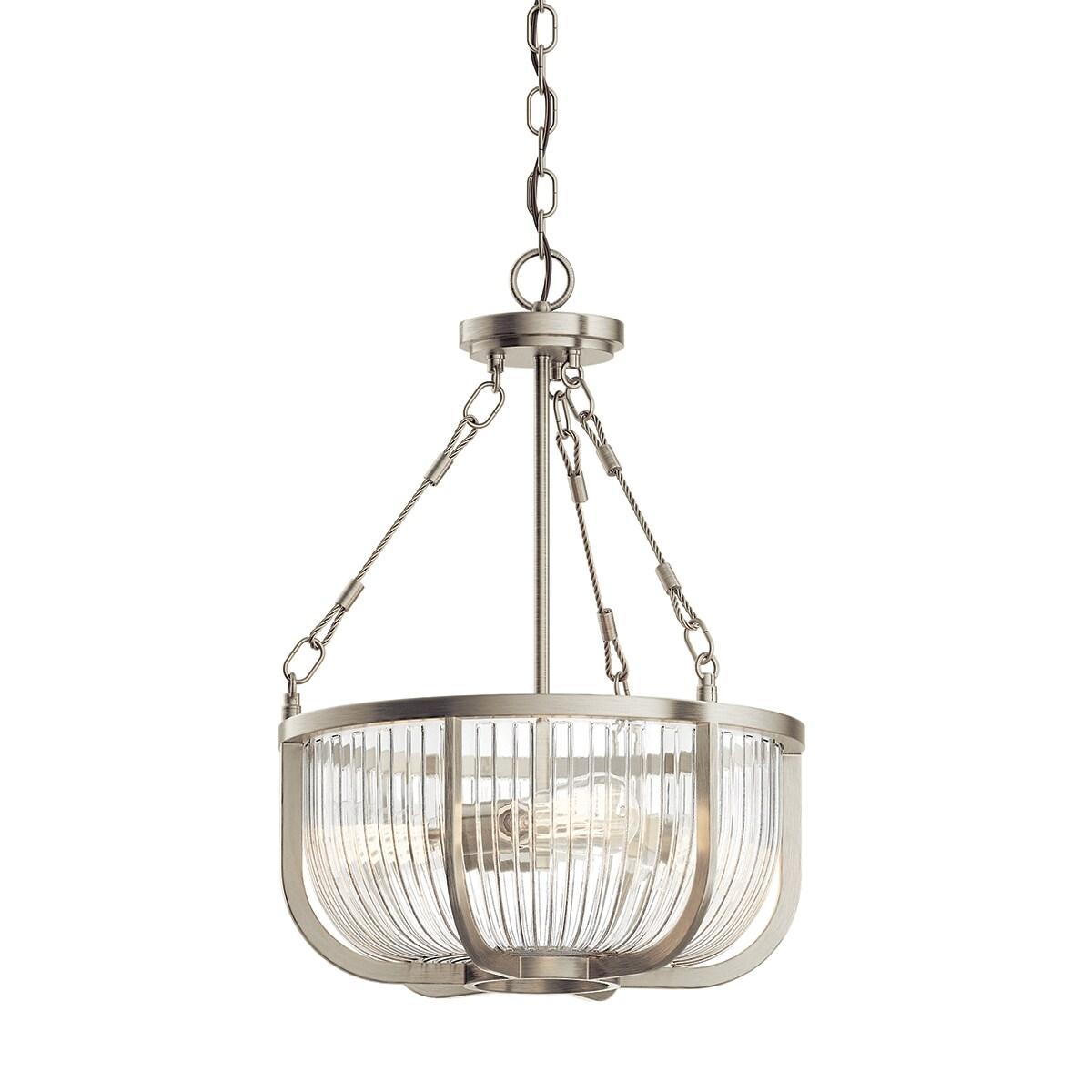 Kichler Roux 16" Wide Brushed Nickel 3-Light Bowl Pendant