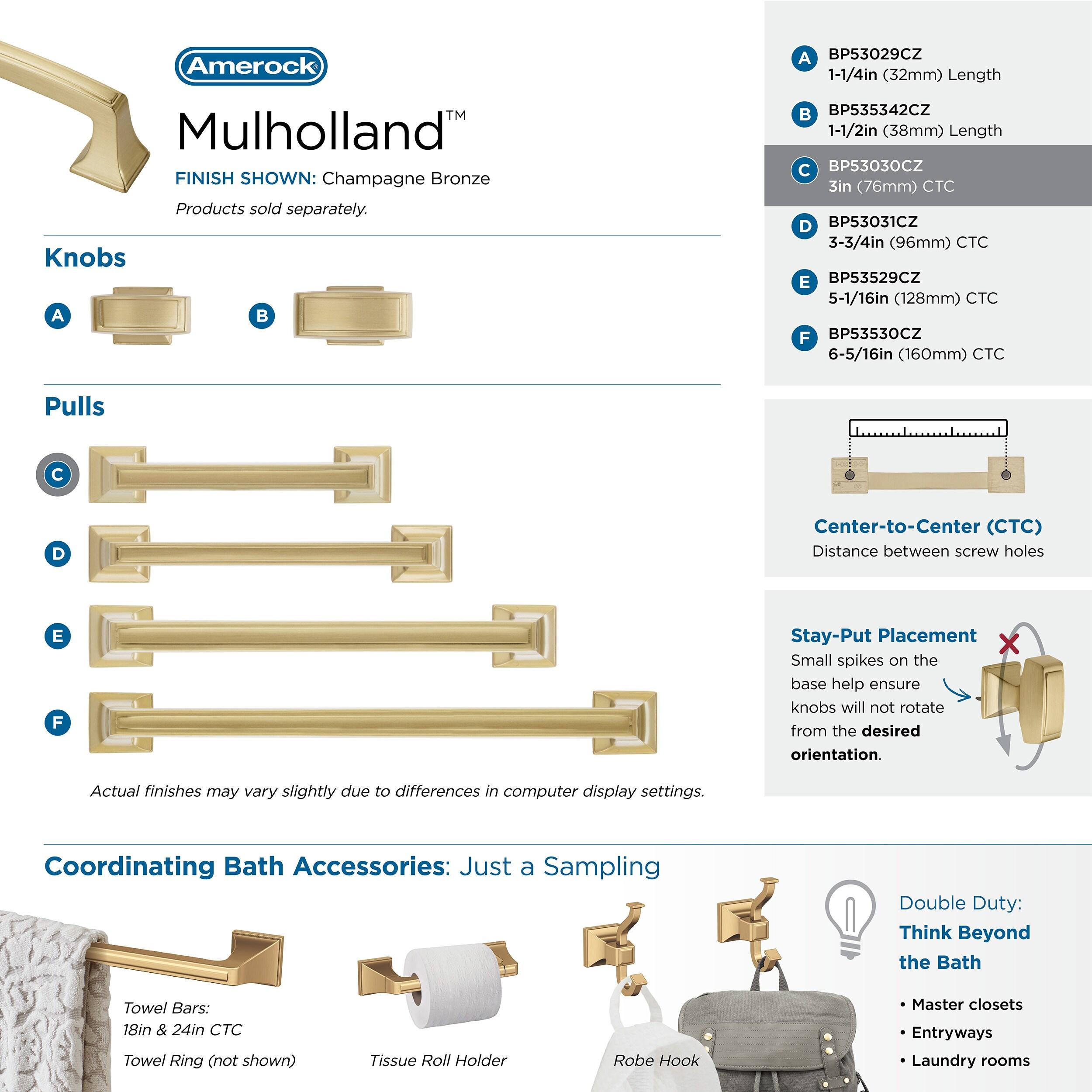 Mulholland 3" Center to Center Bar Pull