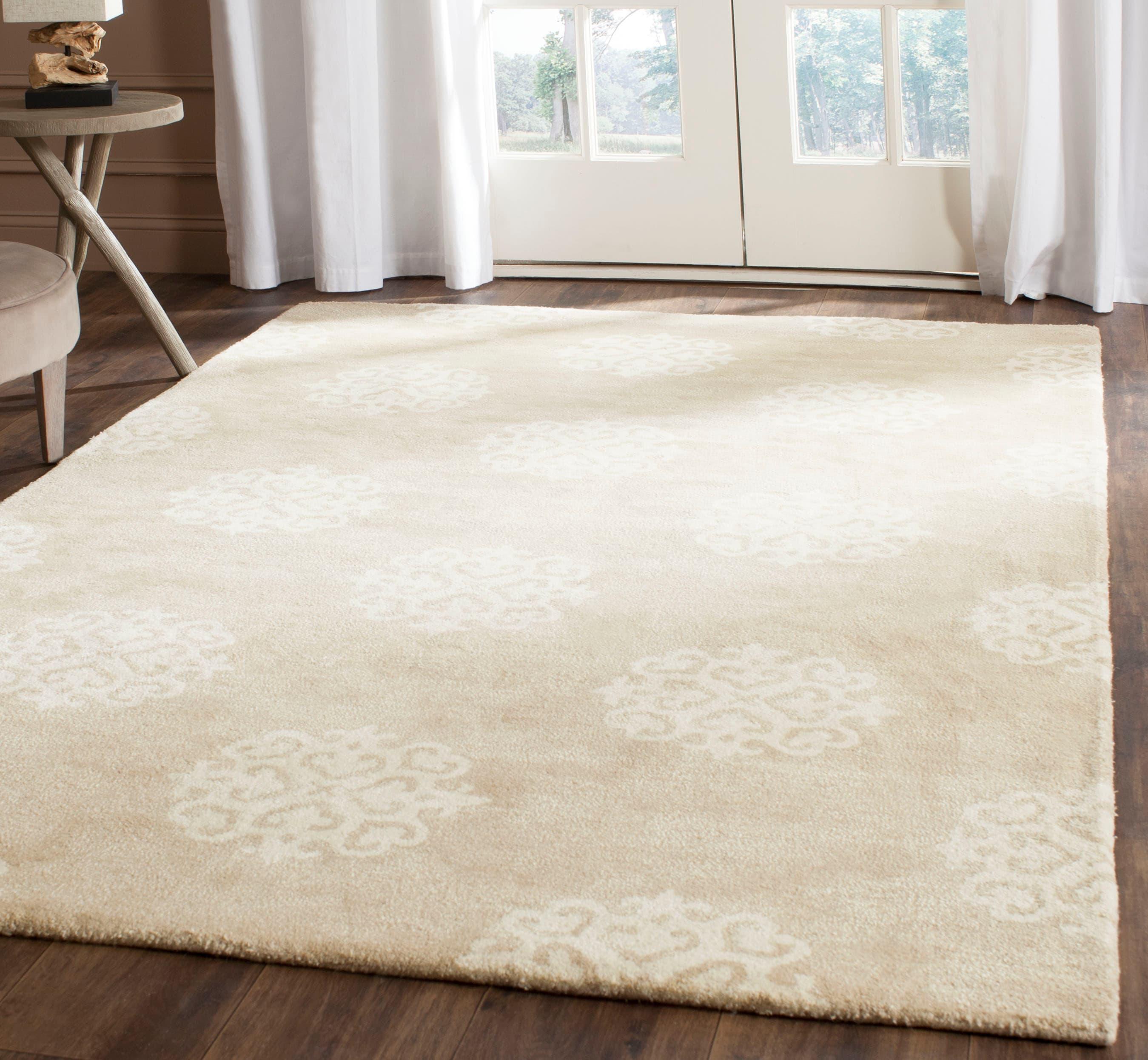 Soho SOH724 Hand Tufted Indoor Area Rug - Beige/Ivory - 7'6"x9'6" - Safavieh