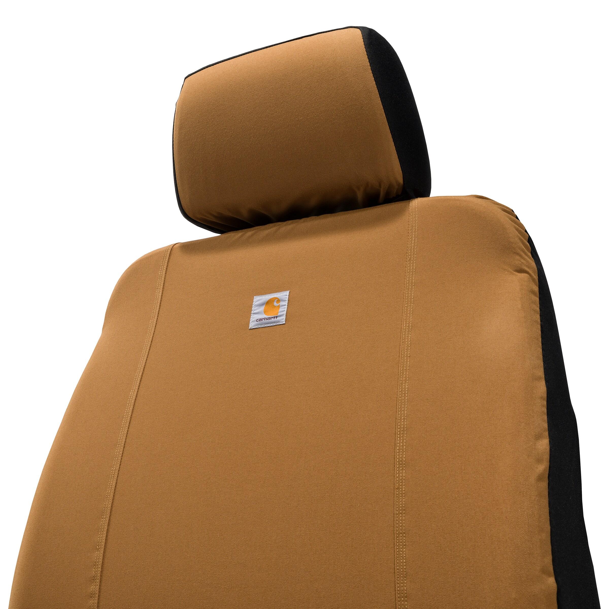 Universal Nylon Duck Canvas Fitted Bucket Seat Covers, Durable Seat Protection with Rain Defender