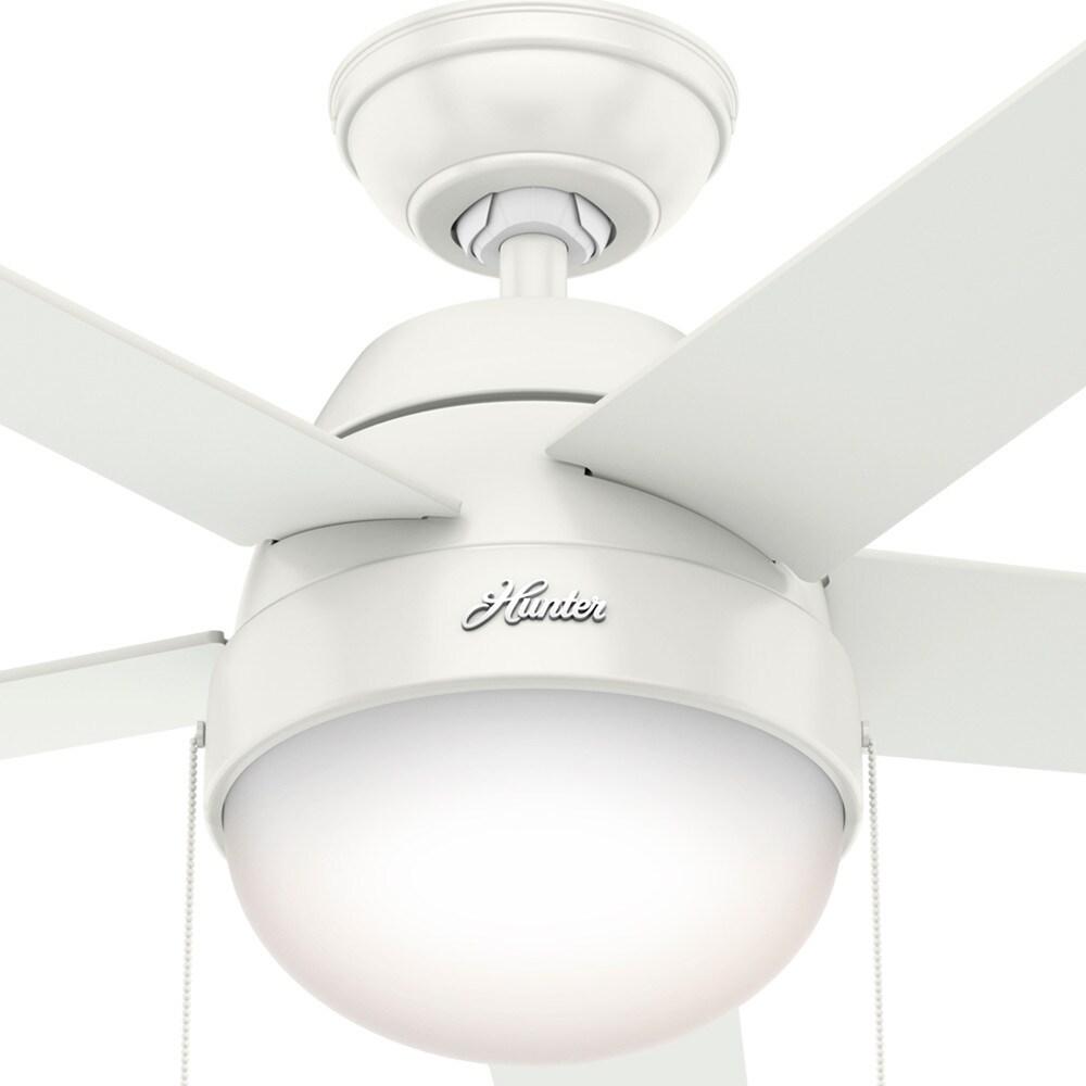 46" Anslee Standard Ceiling Fan with Pull Chain and Light Kit Included