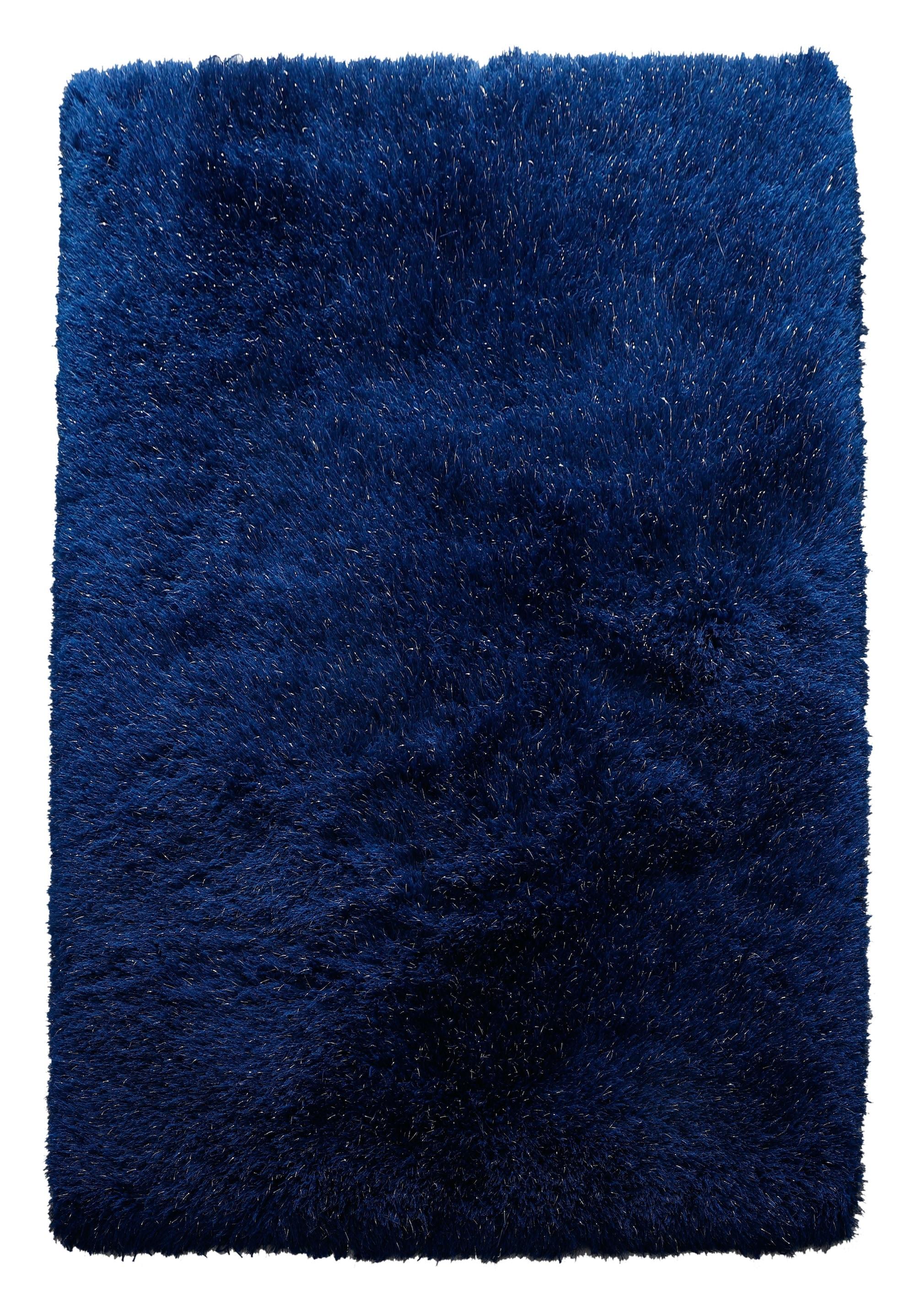 LOCHAS Ultra Soft Indoor Modern Area Rugs Fluffy Living Room Carpets for Children Bedroom Home Decor Nursery Rug 3x5 Feet, Navy