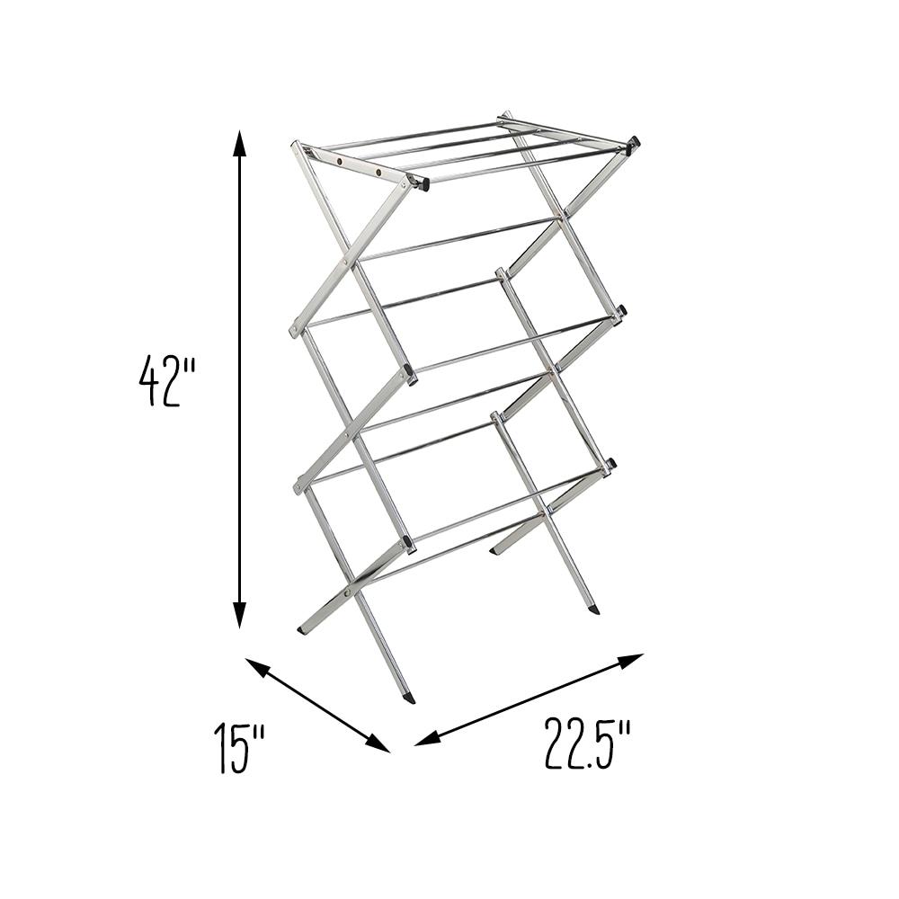 Honey-Can-Do Slim Drying Rack Chrome