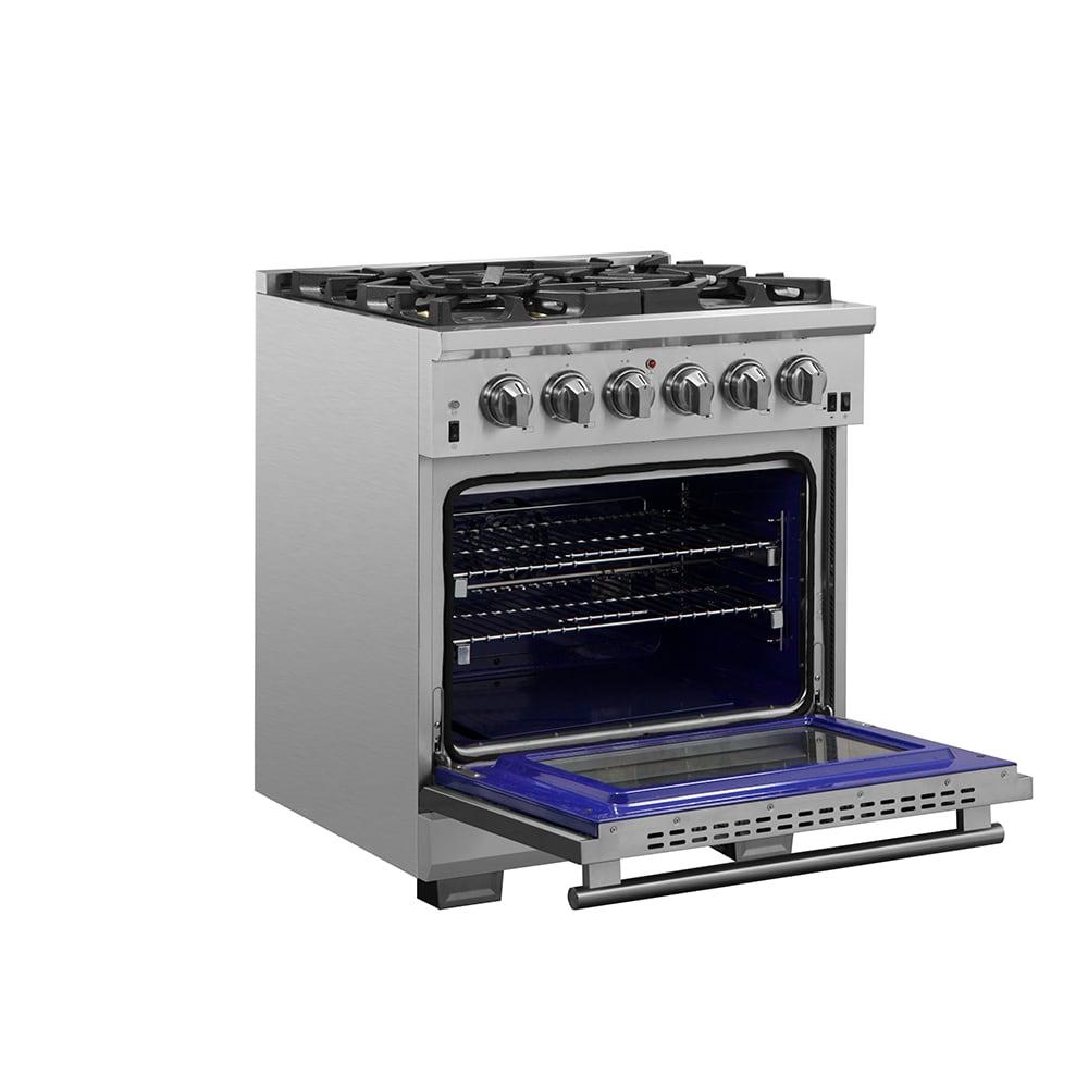 Forno FFSGS618730 30 inch Stainless Freestanding Dual Fuel Range