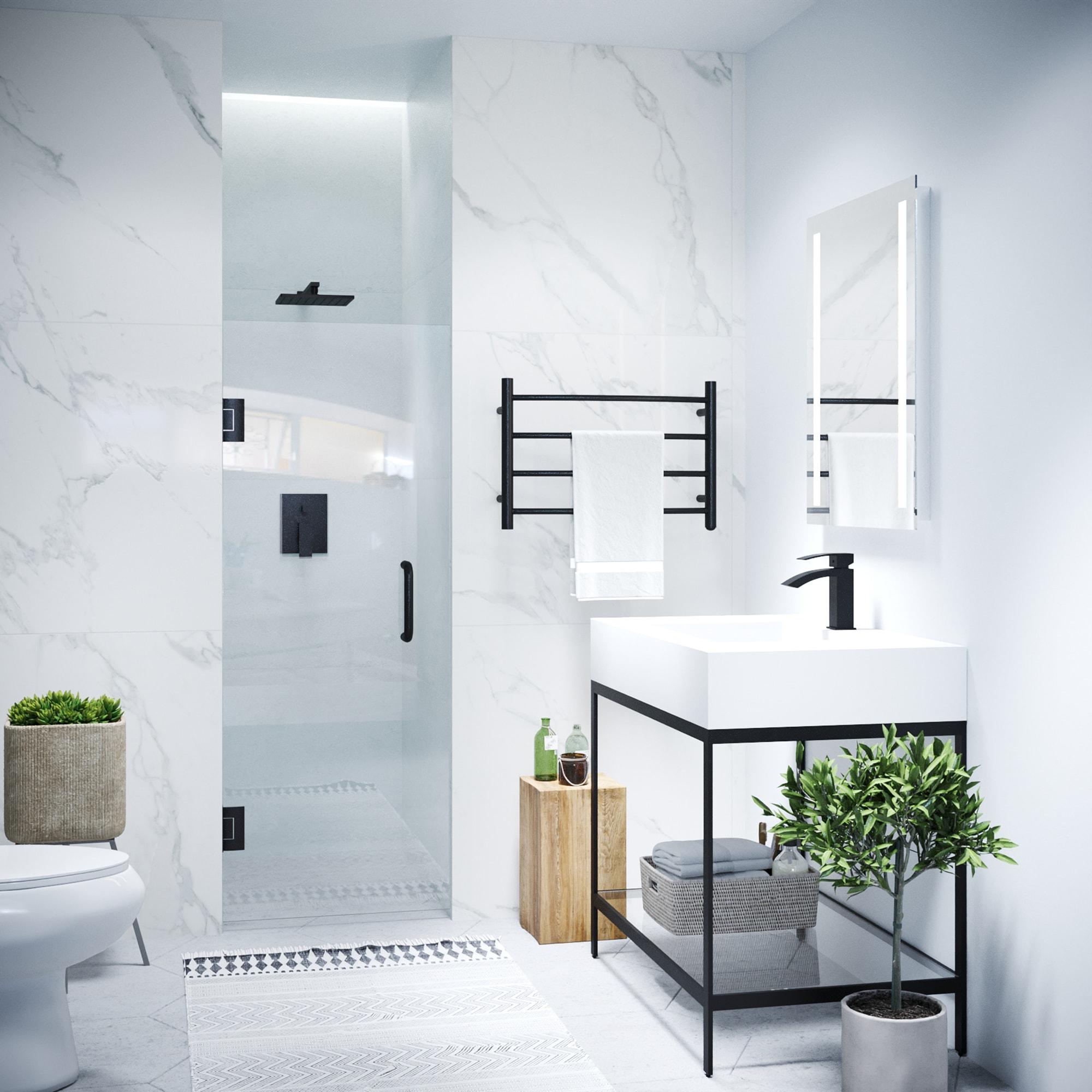 Fellow Series 30" x 72" Hinged Frameless Shower Door