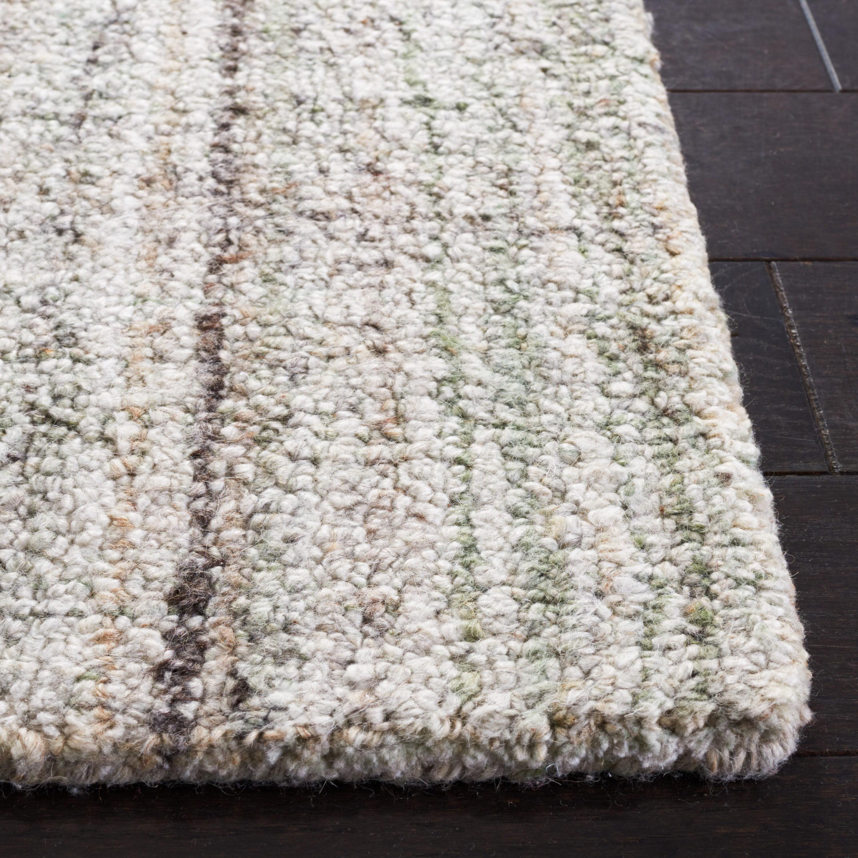 Abstract ABT143 Handmade Indoor Area Rug - Green/Sage - 6'x9' - Safavieh