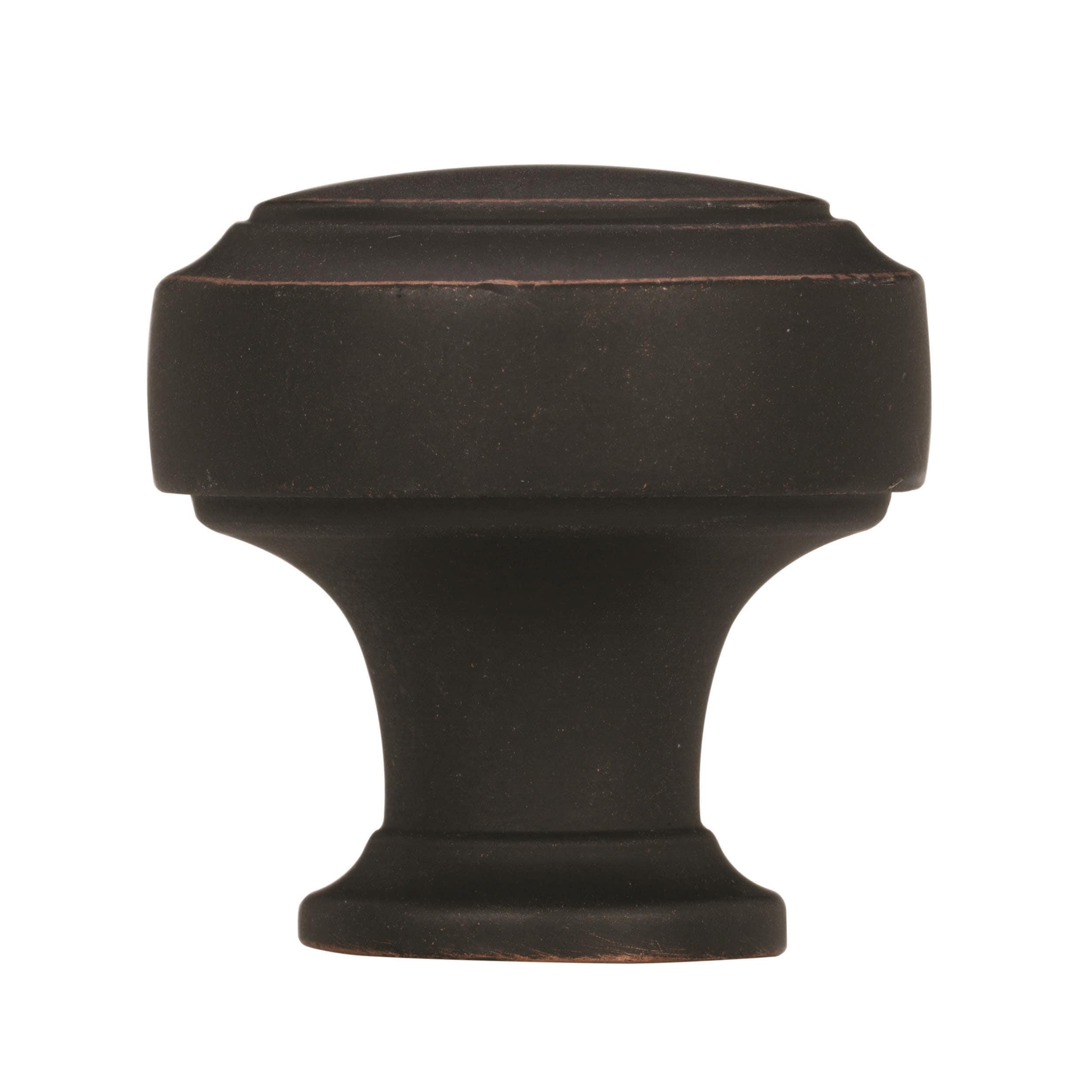 Amerock Highland Ridge 1-3/16 inch (30mm) Diameter Dark Oiled Bronze Cabinet Knob