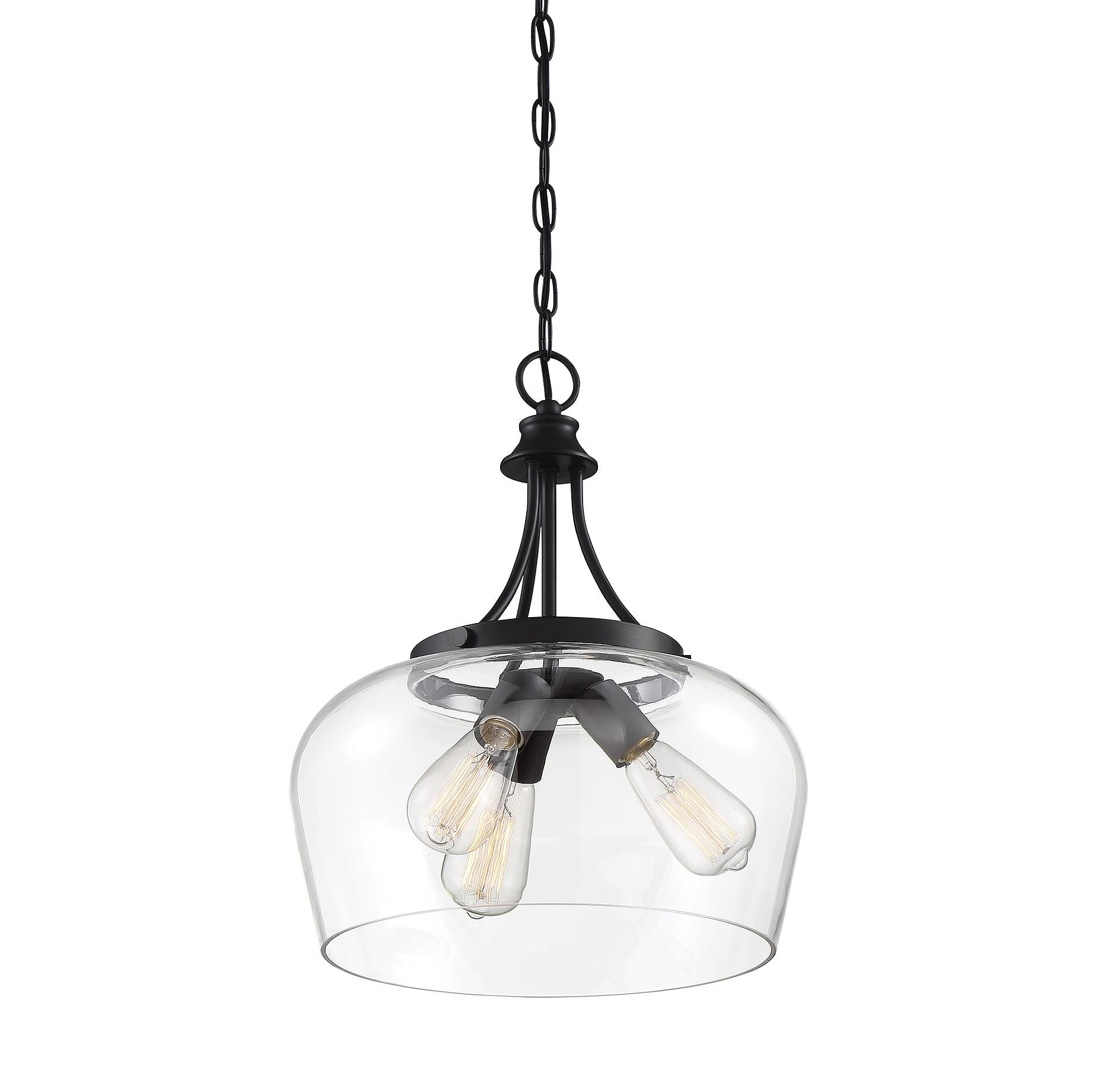 Savoy House Octave 3 - Light Pendant in  Black