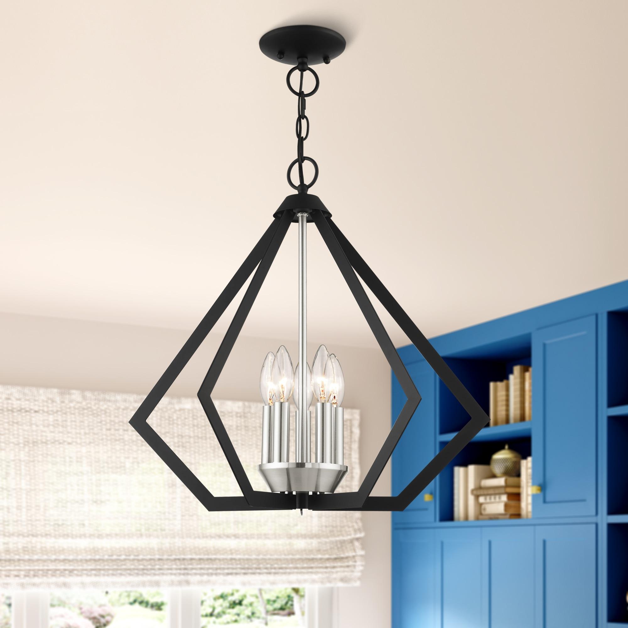 Livex Lighting Prism 5 - Light Chandelier in  Black
