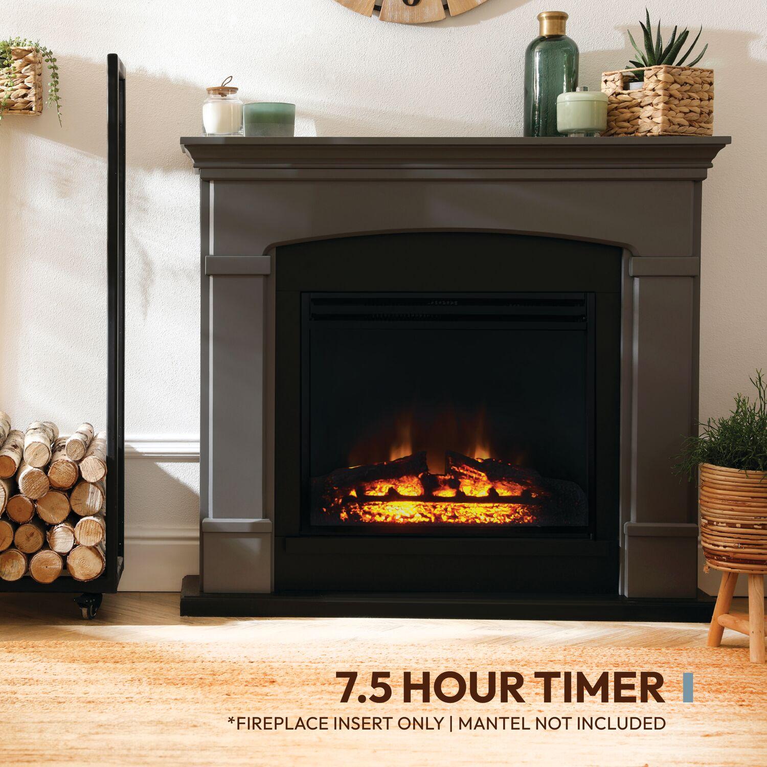 Cambridge Cambridge 5118 BTU Freestanding Electric Fireplace Heater Insert for Vacant Chimney Fireplace