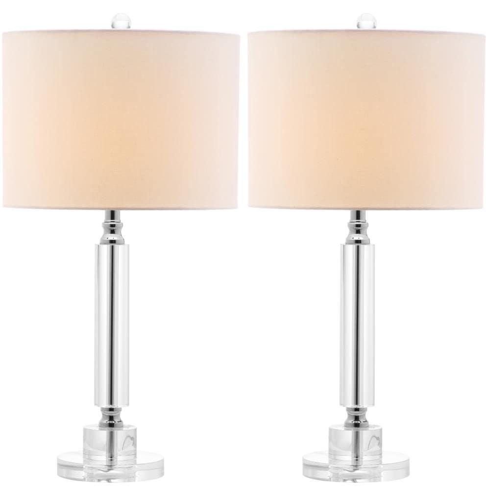 Deco Column Crystal Lamp (Set of 2) - Clear - Safavieh