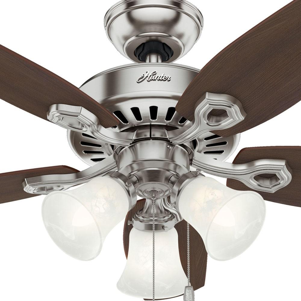 42" Builder 5 - Blade Standard Ceiling Fan with Pull Chain and Light Kit Included