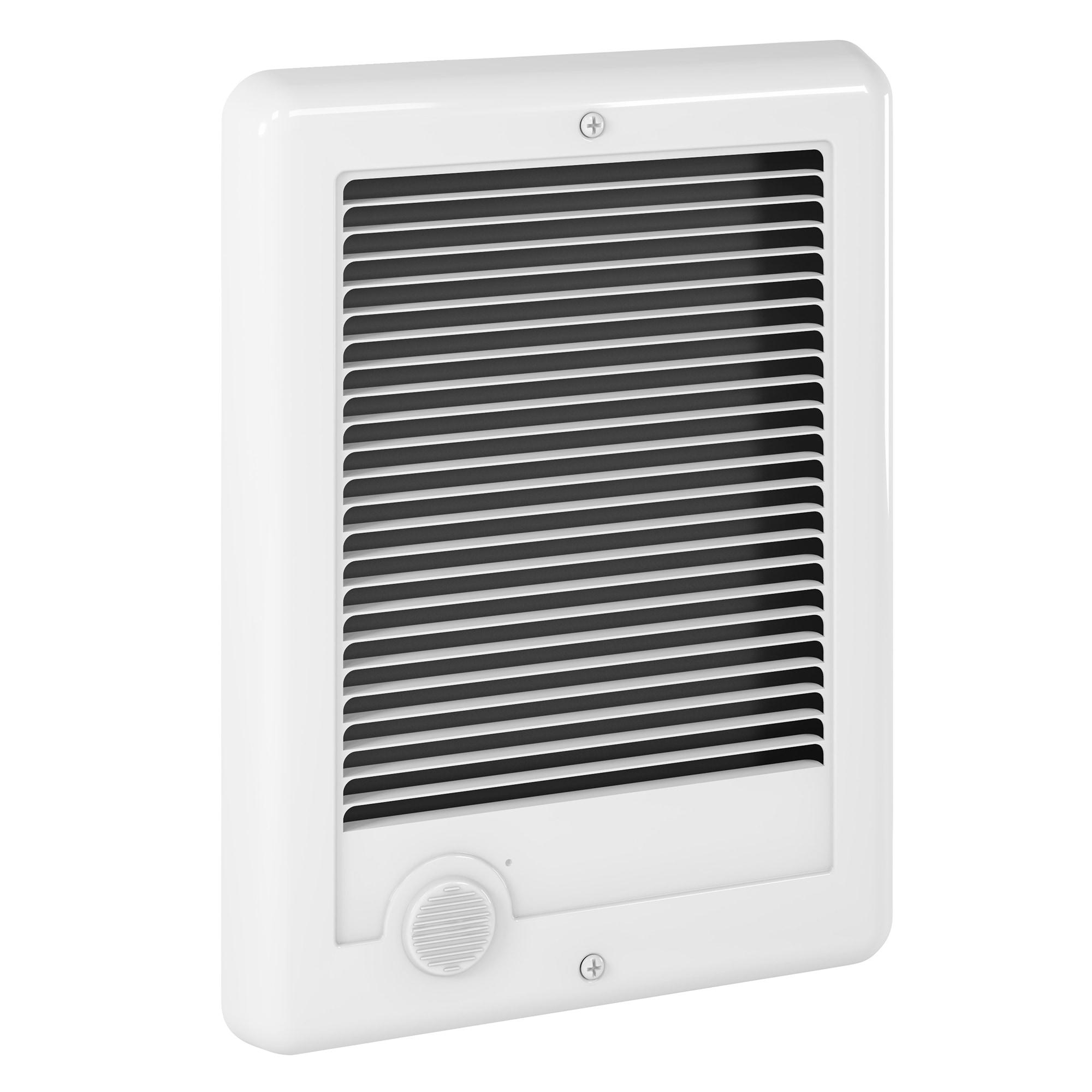 White 1500W Electric Wall Heater with Thermostat and Automatic Shut-off