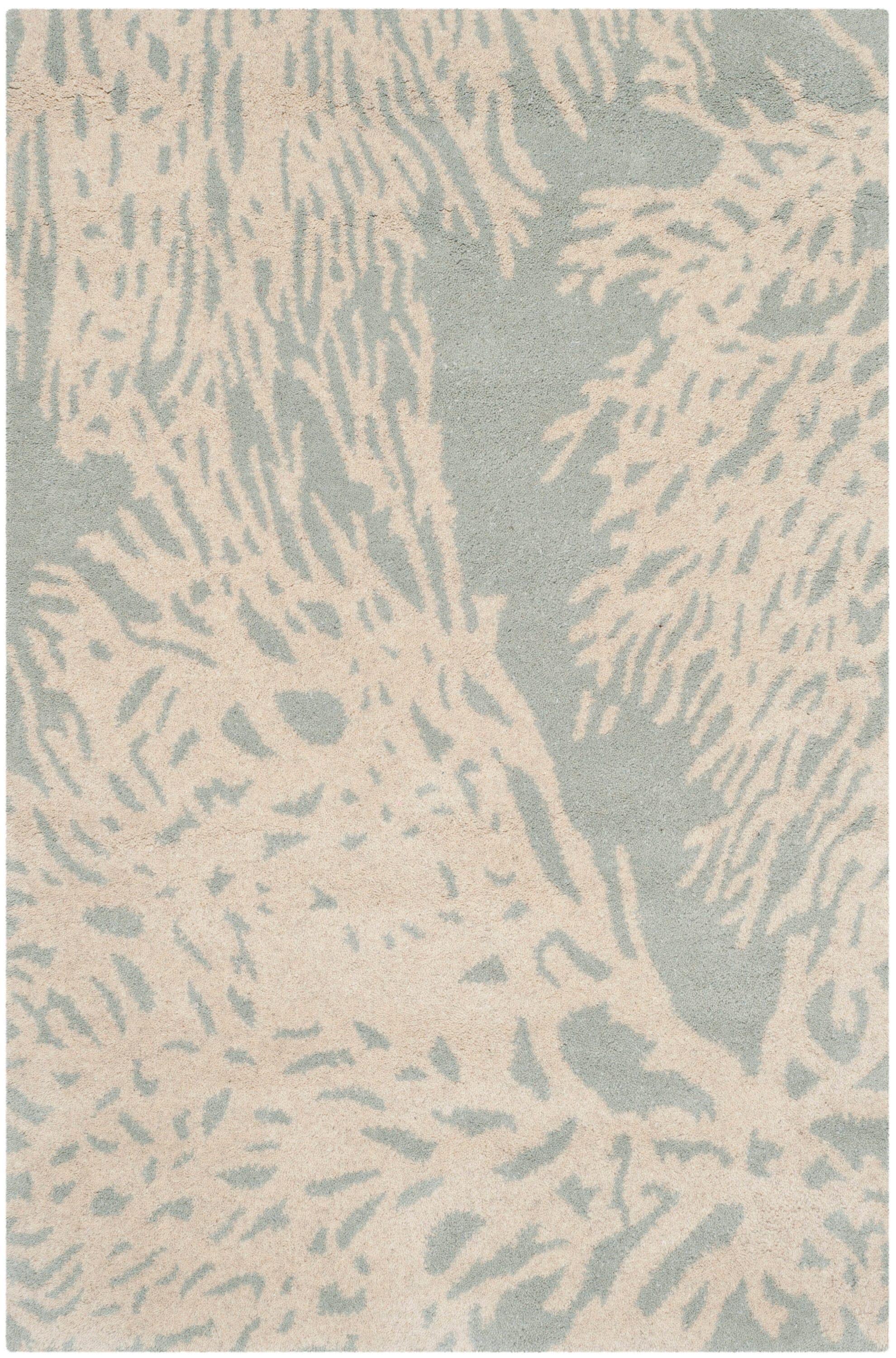 Bella BEL115 Hand Tufted Accent Rug - Grey/Ivory - 2'6"x4' - Safavieh.