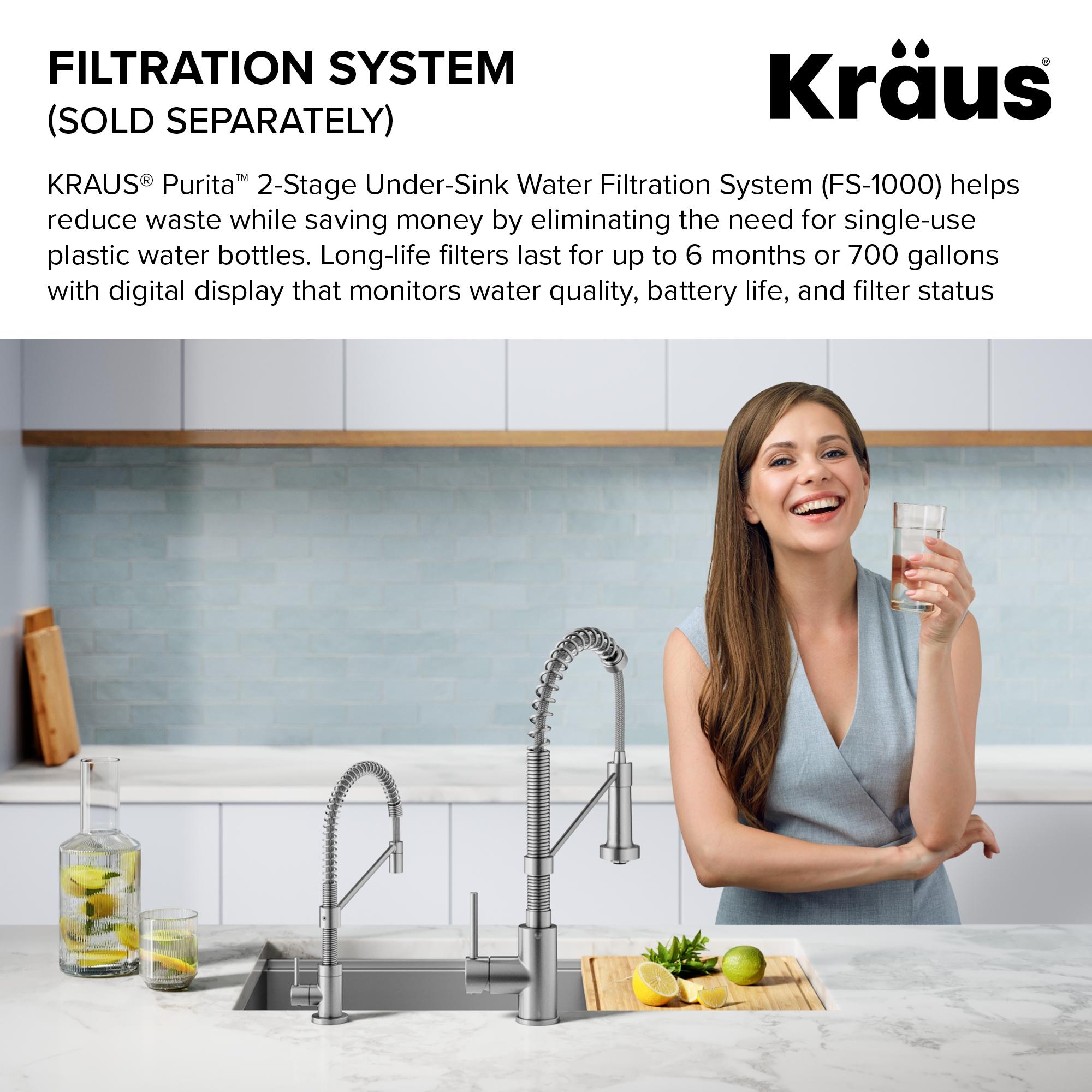 KRAUS Bolden Single Handle Drinking Water Filter Faucet for Reverse Osmosis or Water Filtration System