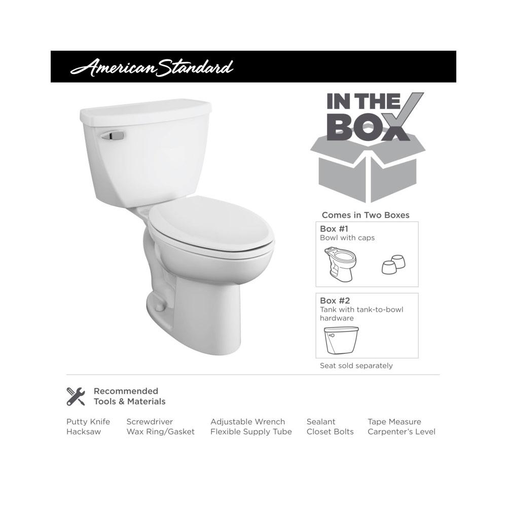 American Standard Cadet Two-Piece Pressure Assist Toilet Elongated