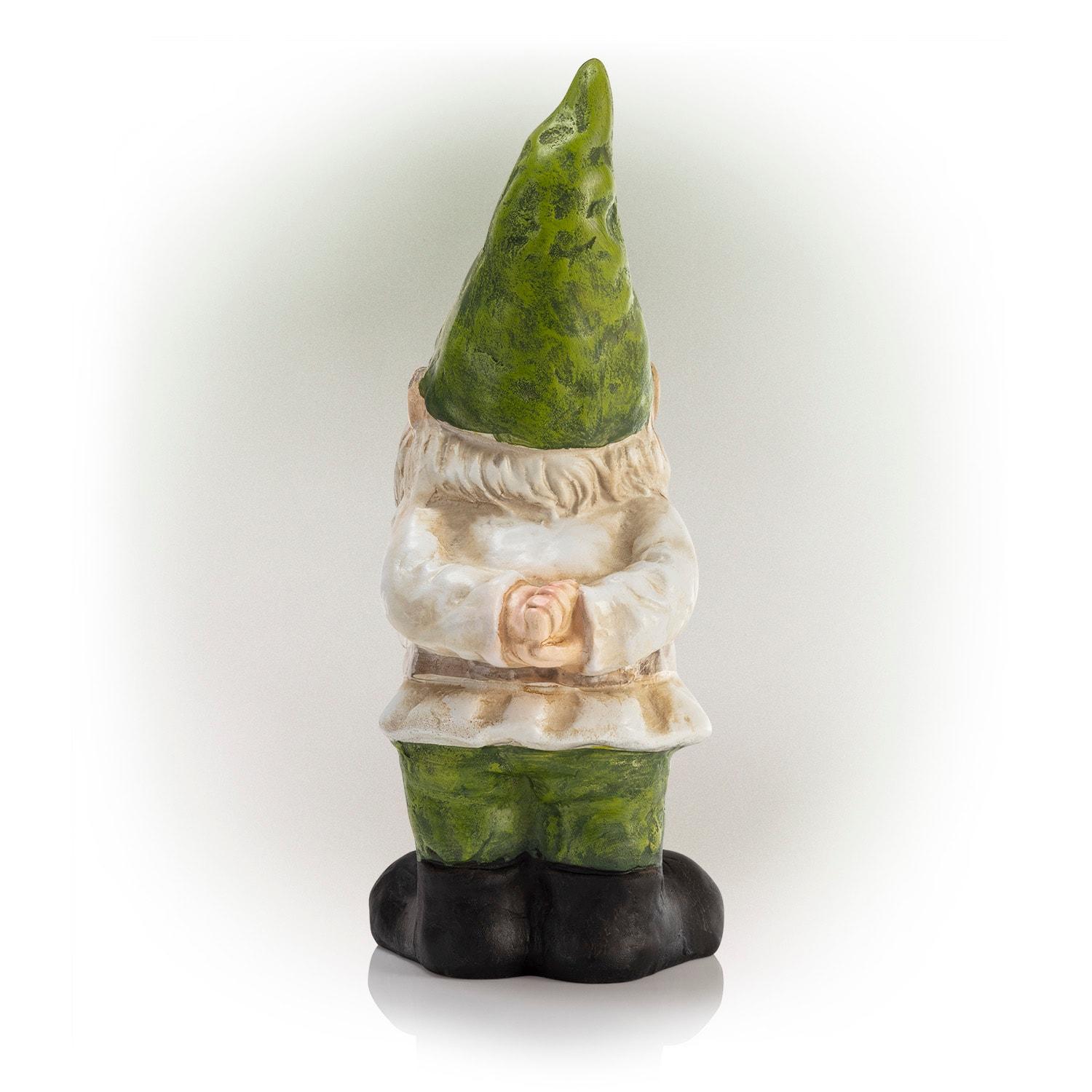 Alpine Corporation Gnome Statue With Hands Behind His Back