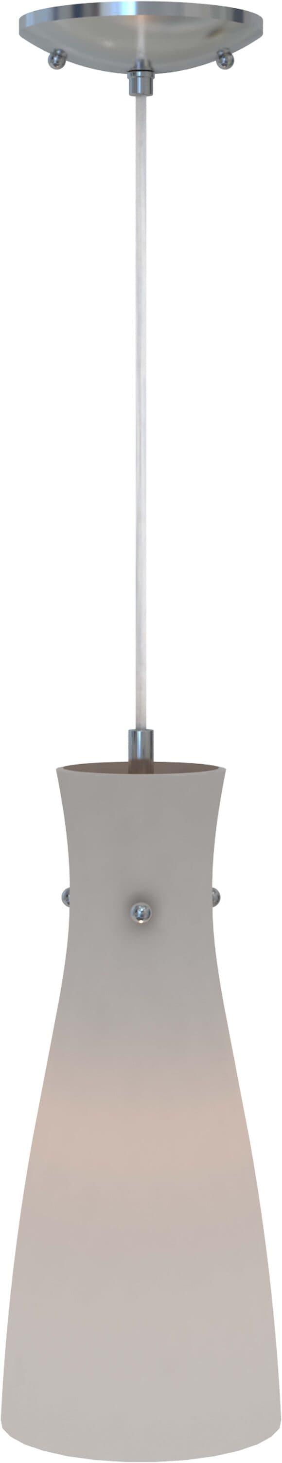 Volume Lighting 1 - Light Brushed Nickel Single Pendant