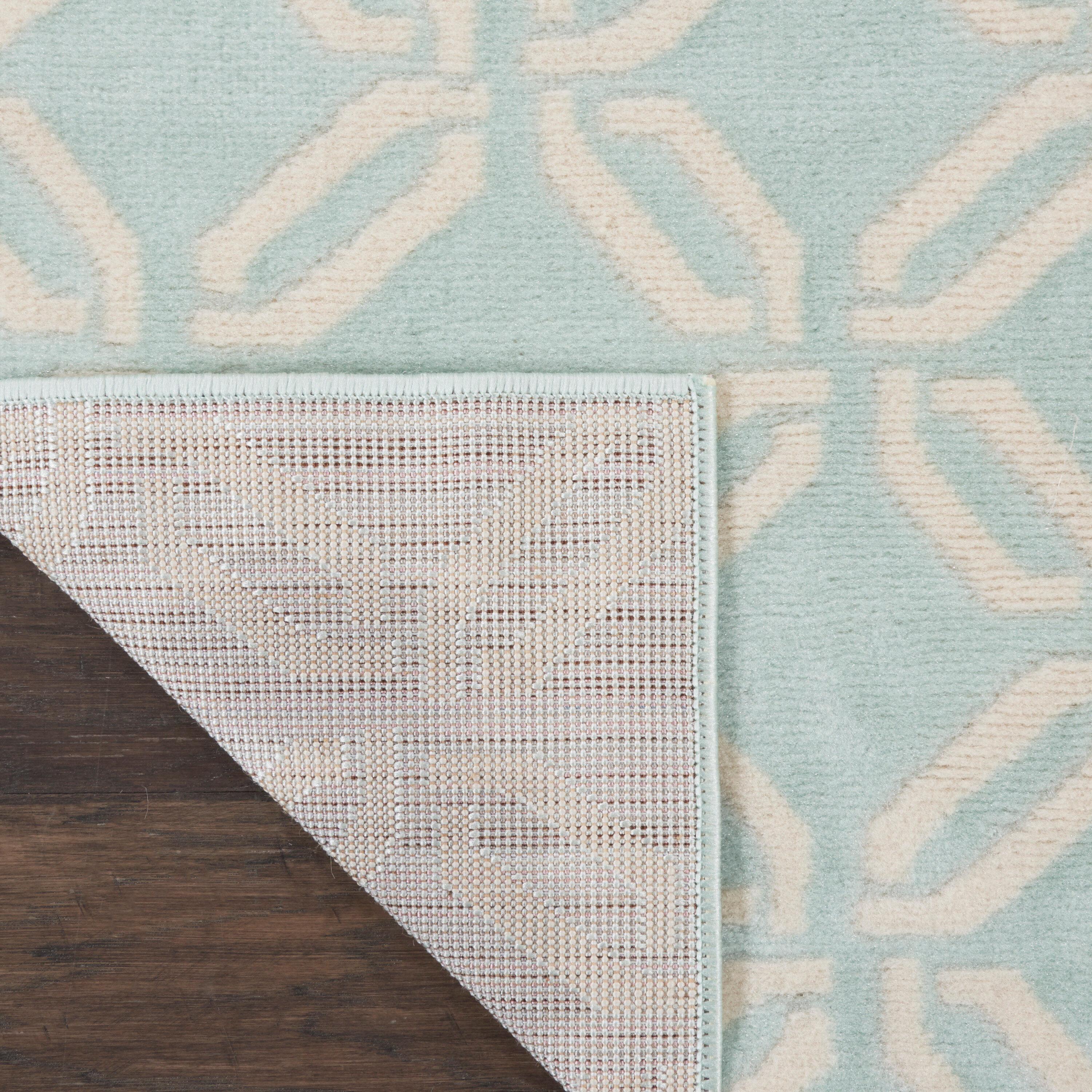 Nourison Jubilant 2 x 4 (ft) Loomed Polypropylene Green Rectangular Indoor Abstract Area rug
