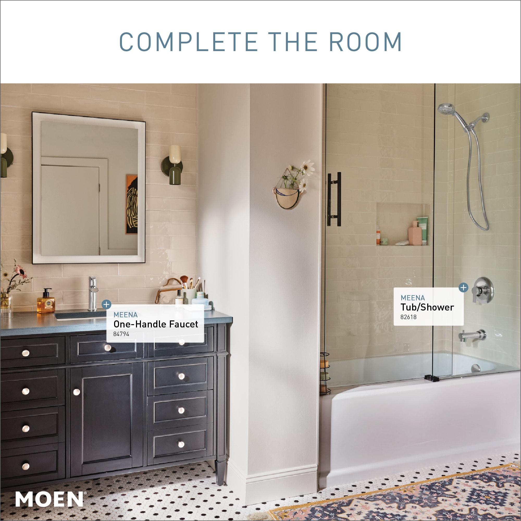 Moen Moen Meena Single Hole Bathroom Faucet with Drain Assembly 84794