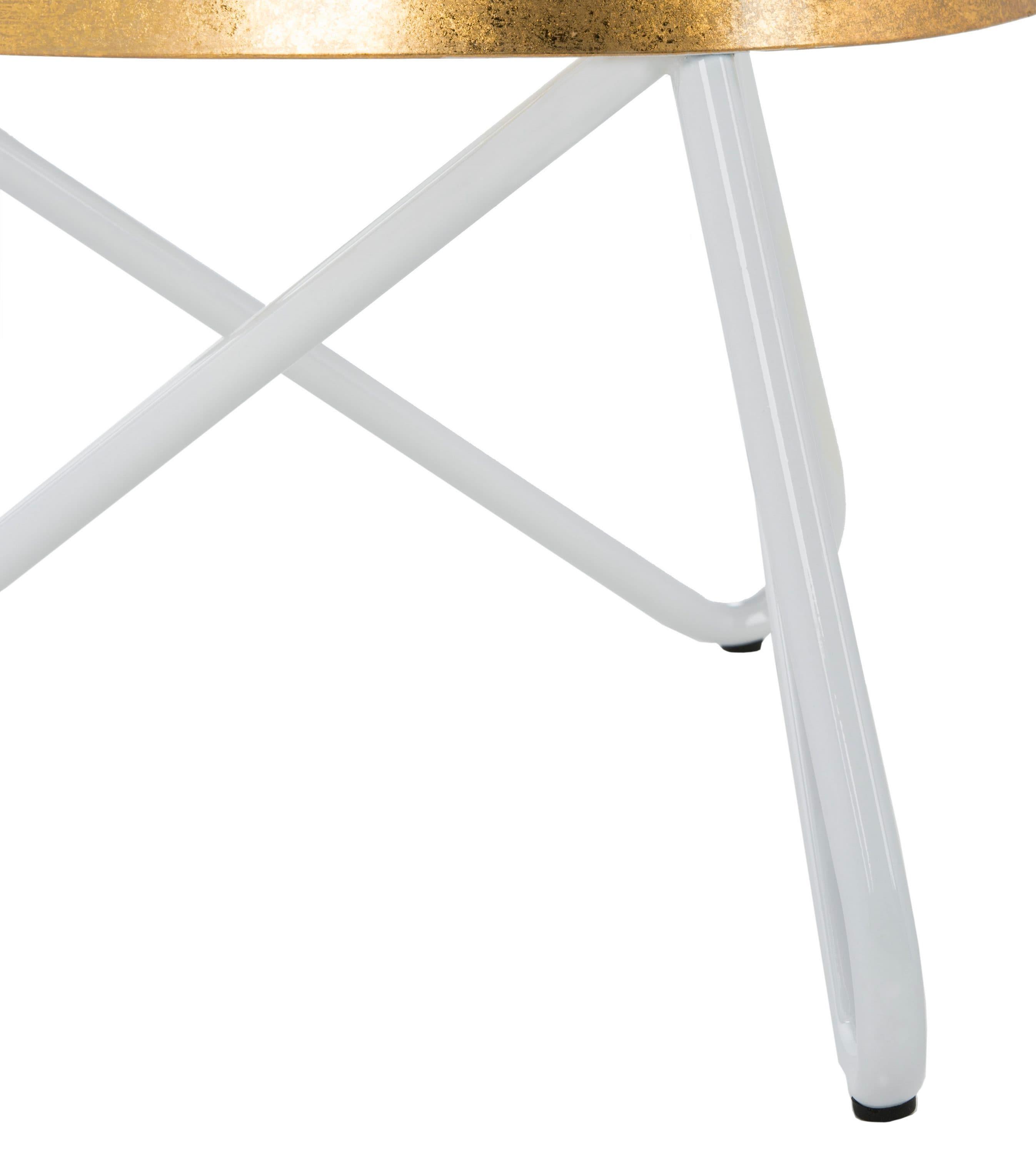 Galexia Counter Stool - Gold/White - Safavieh