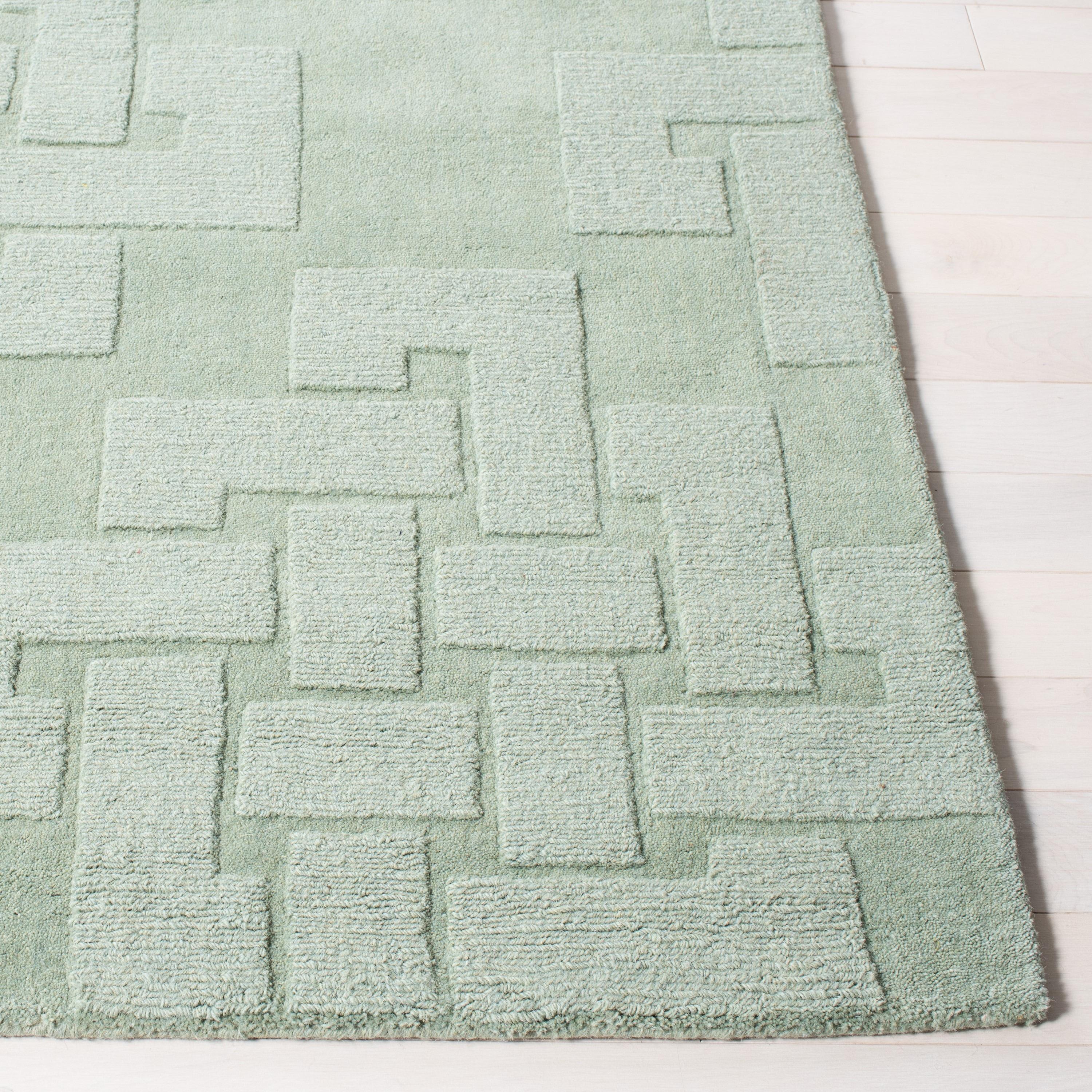 Martha Stewart Hand Tufted Wool Pile Geometric Rug