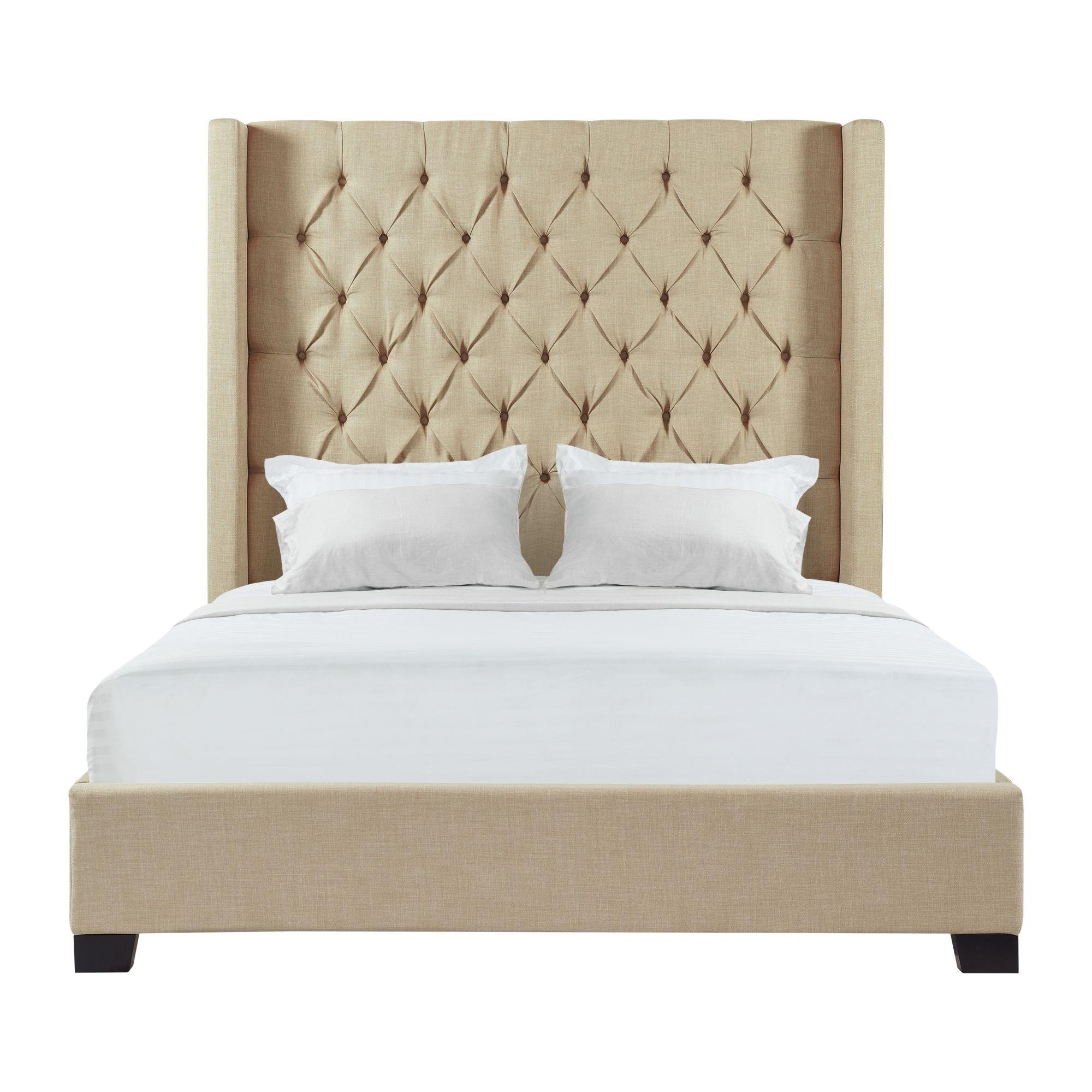 Arden Upholstered Wingback Bed